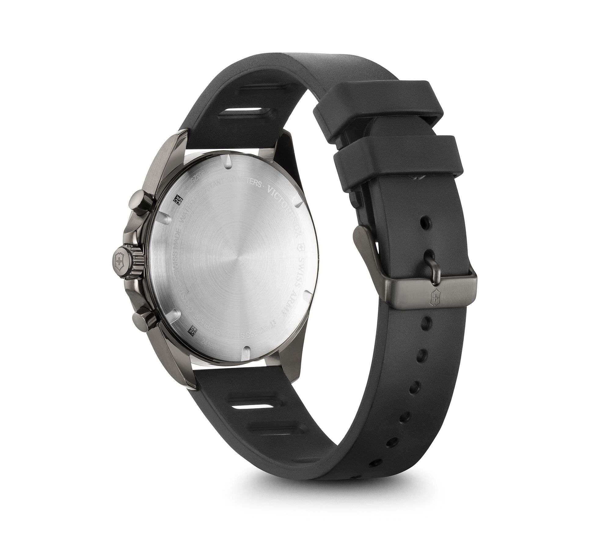 Victorinox Swiss Army FieldForce Chronograph Black Dial Rubber Strap Men's Watch 241889