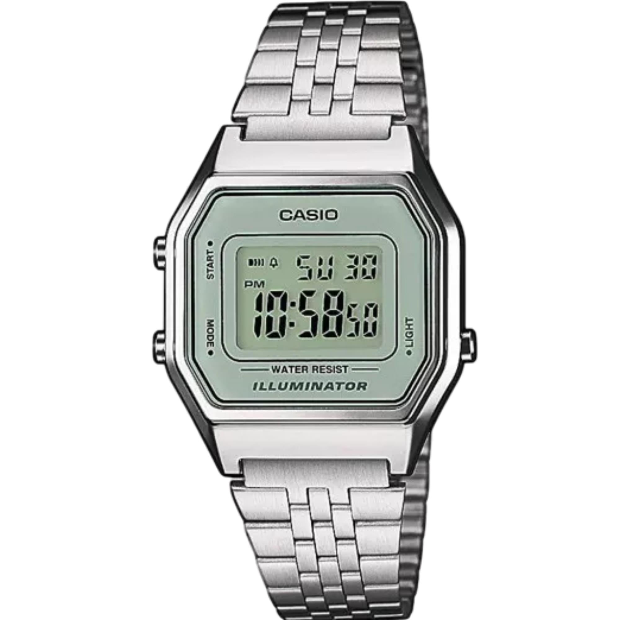 Casio Collection Quartz Digital Stainless Steel Strap Women's Watch LA680WEA-7EF