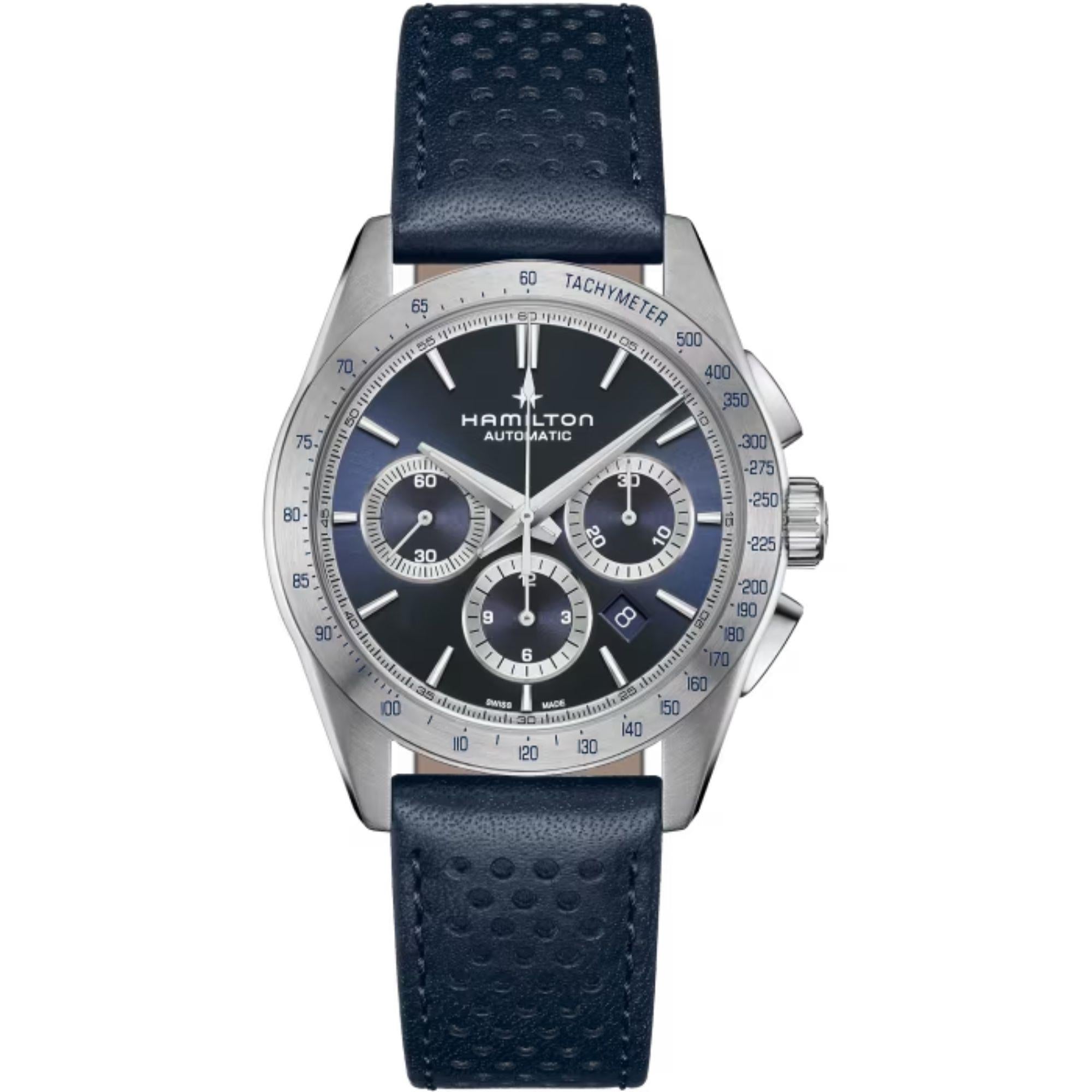 Hamilton Jazzmaster Performer Automatic Chronograph Blue Dial Men's Watch H36616640