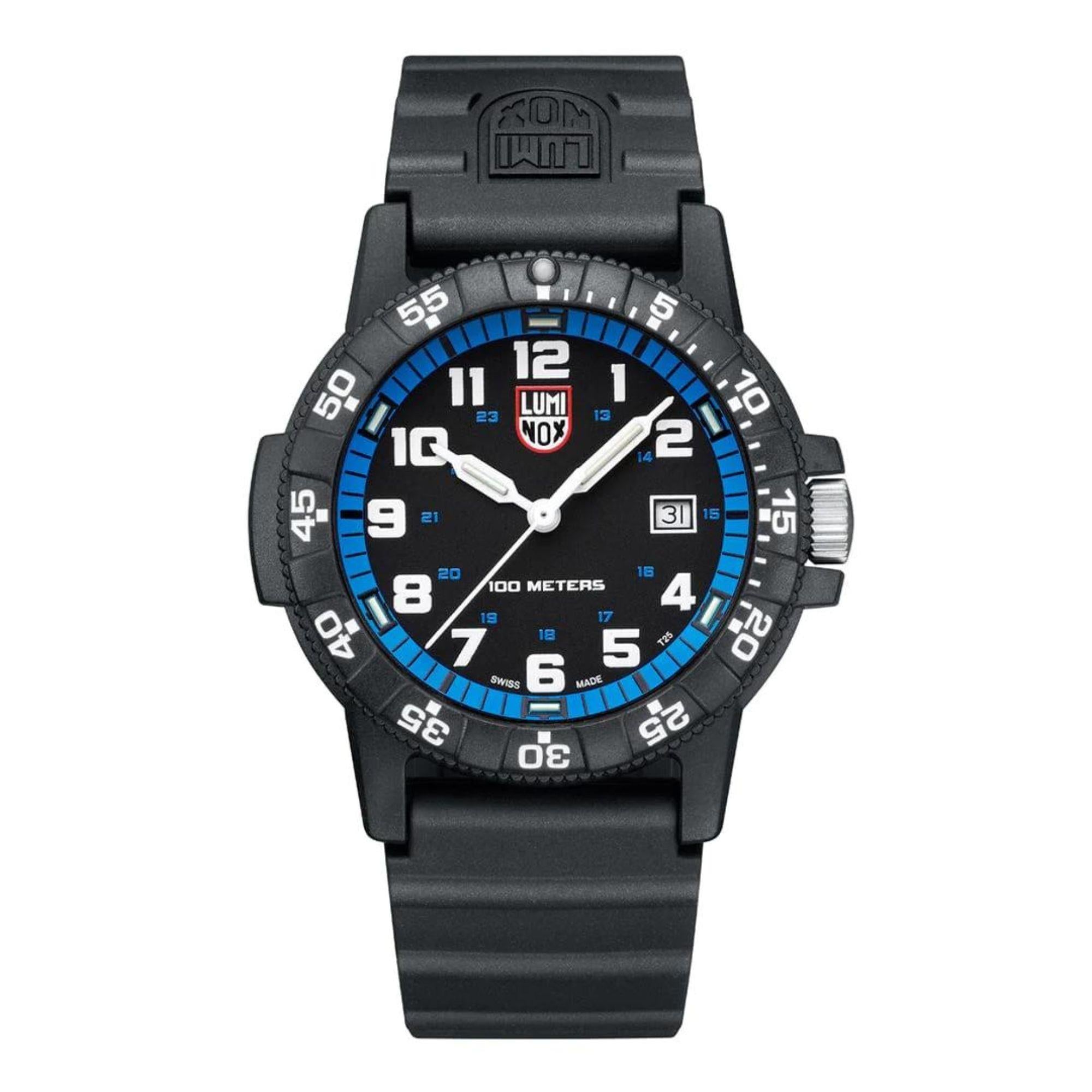 Luminox Leatherback Sea Turtle 0320 Series Black Dial Black PU Strap Men's Watch XS.0324