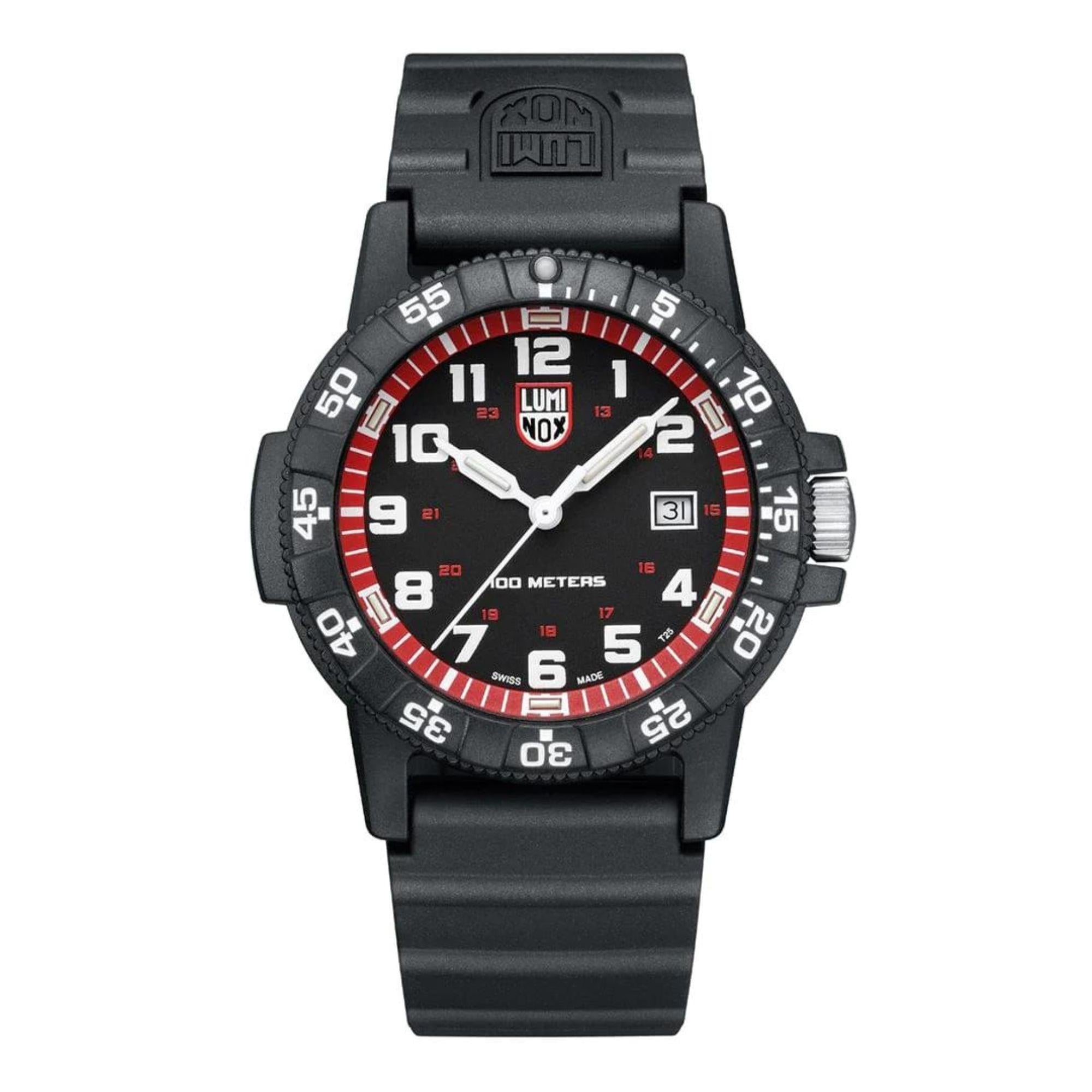 Luminox Leatherback Sea Turtle Giant Series Black Dial with Black PU Strap Mens Watch XS.0335