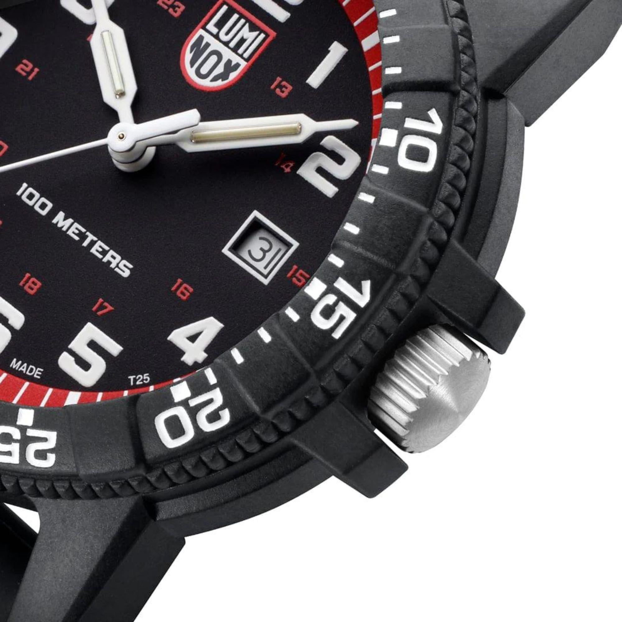 Luminox Leatherback Sea Turtle Giant Series Black Dial with Black PU Strap Mens Watch XS.0335