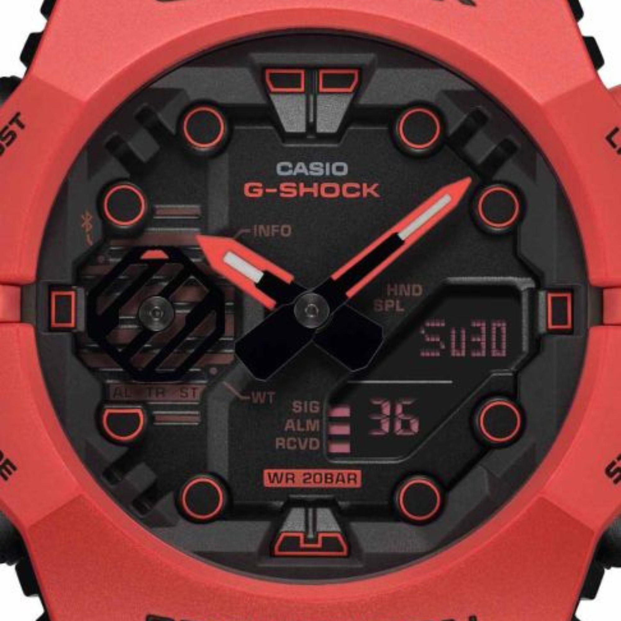 Casio G-Shock Red Integrated Bezel and Band GA-B001 Series GA-B001-4AER
