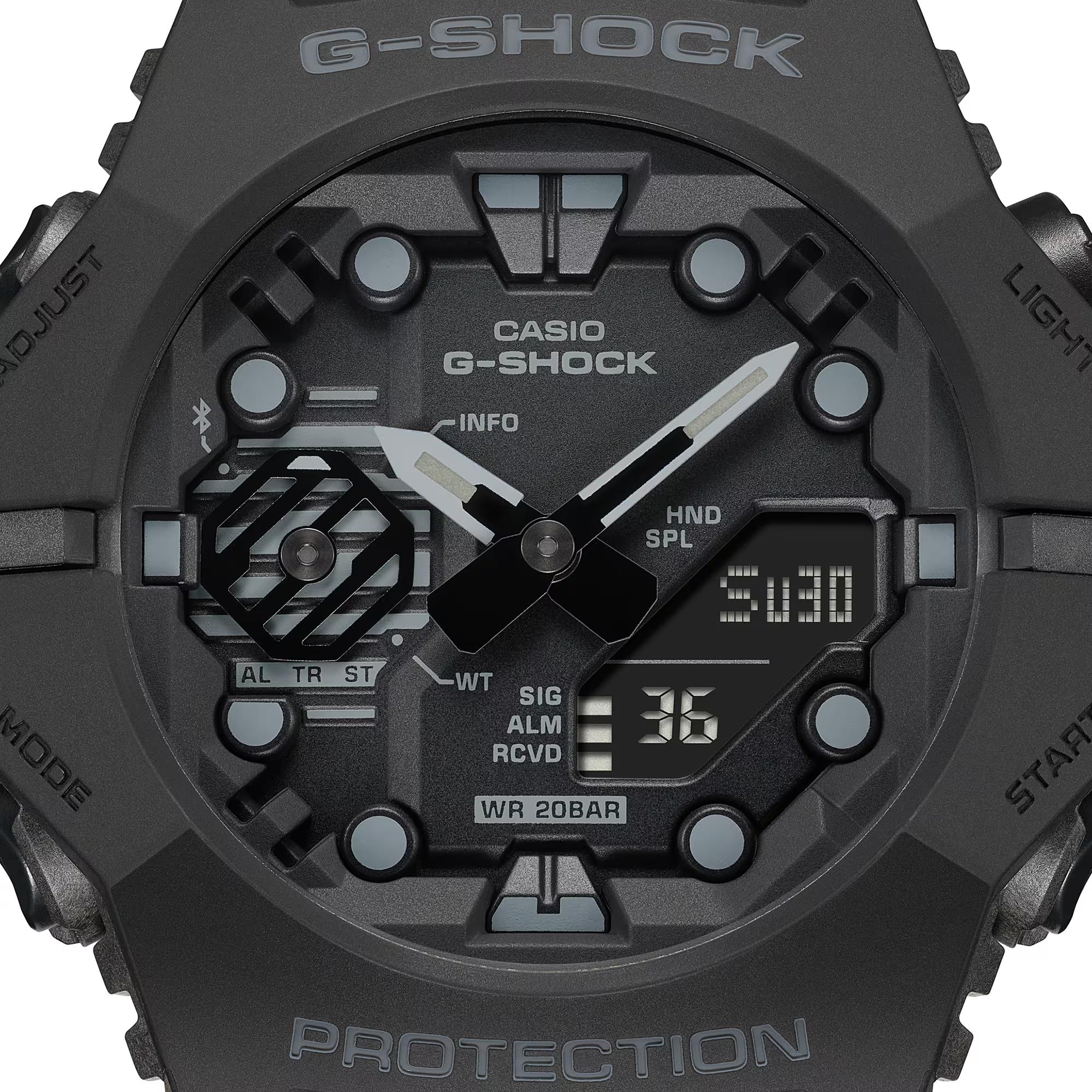 Casio G-Shock Quartz Black Dial Black Resin Strap Mens Watch GA-B001-1AER