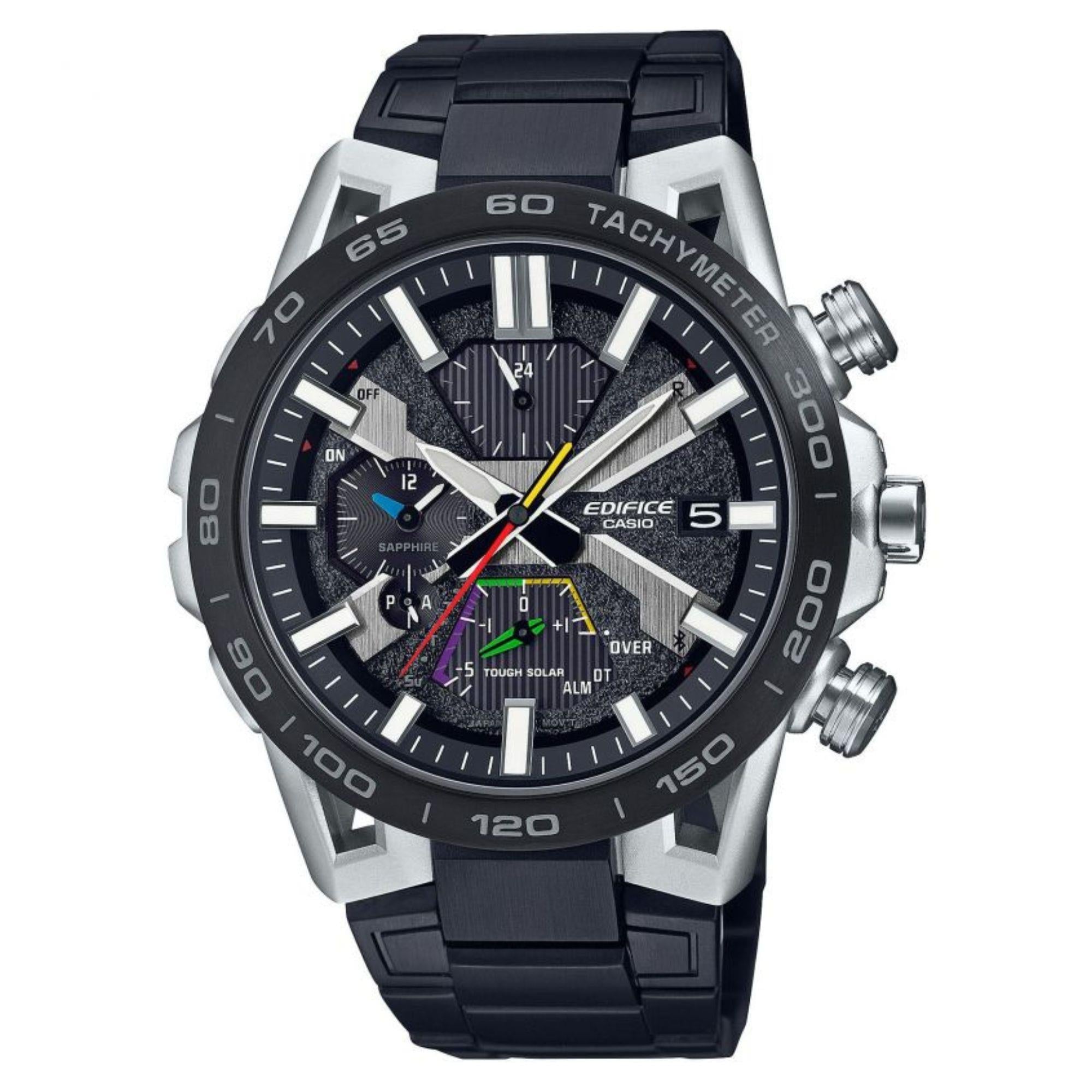 Casio Edifice Sospensione Solar Bluetooth Chronograph Grey Dial Men's Watch EQB-2000DC-1AER