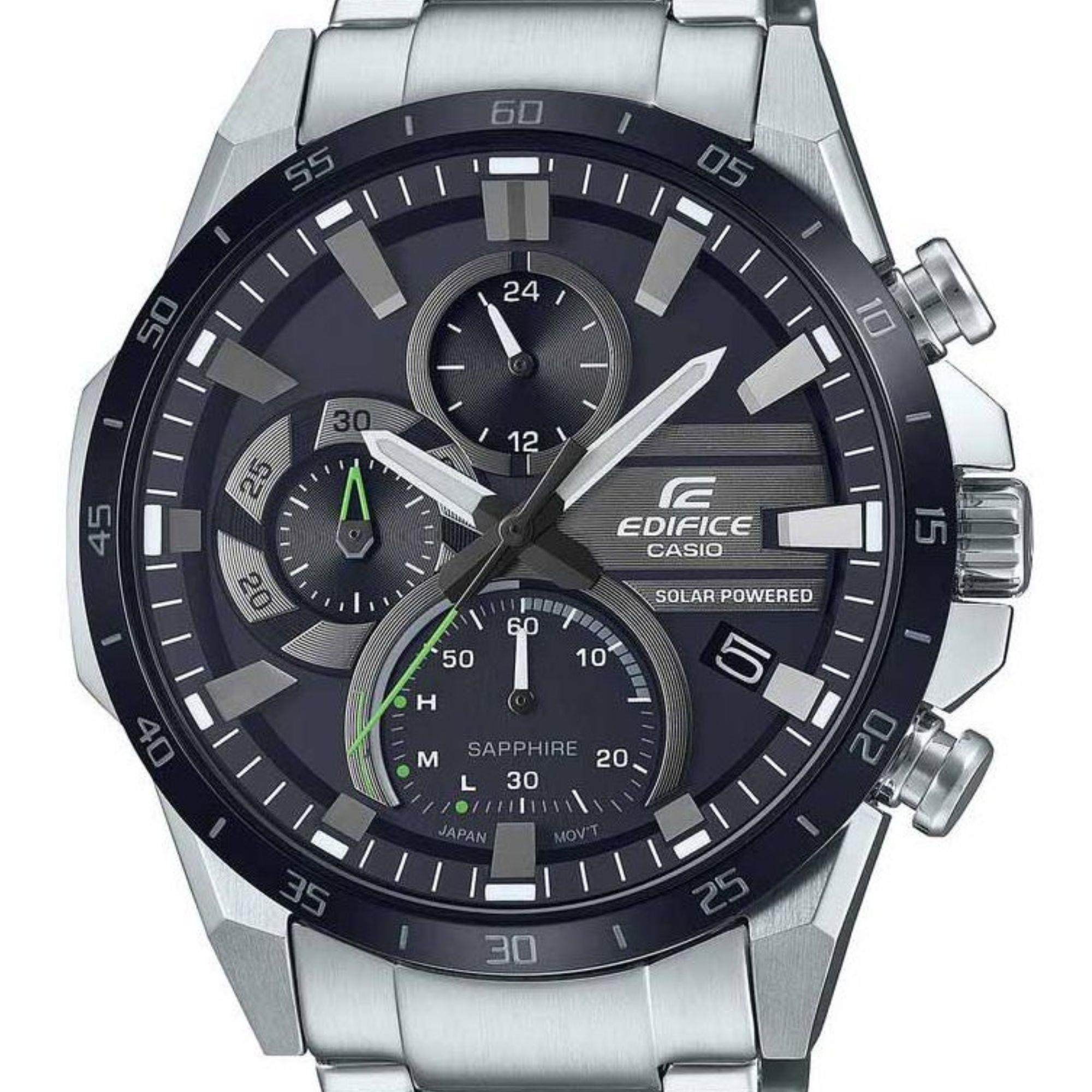Casio Edifice Chronograph Black Dial Steel Bracelet EFS-S620DB-1AVUEF