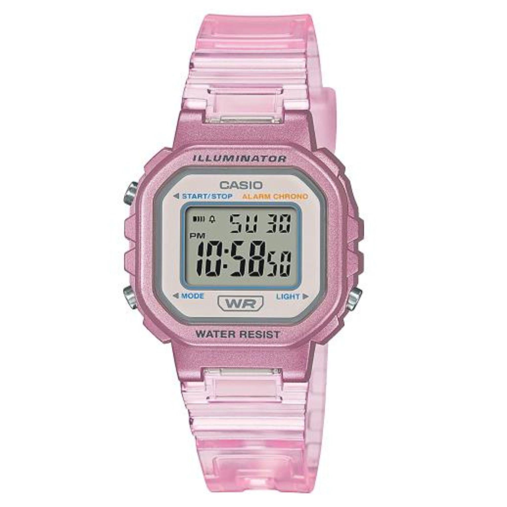 Casio Collection Pink Skeleton Series Watch LA-20WHS-4AEF