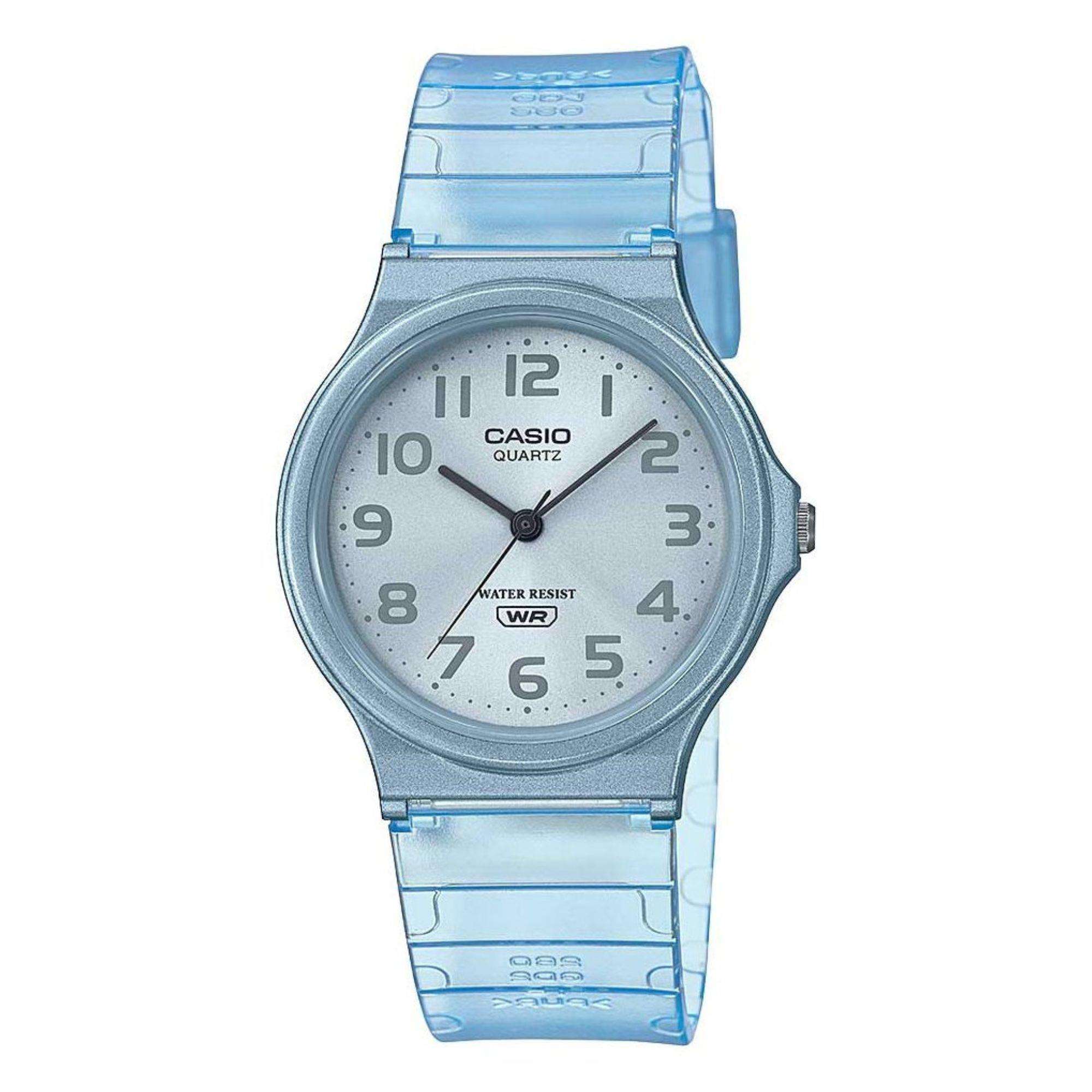 Casio Collection Blue Skeleton Series Unisex Watch MQ-24S-2BEF