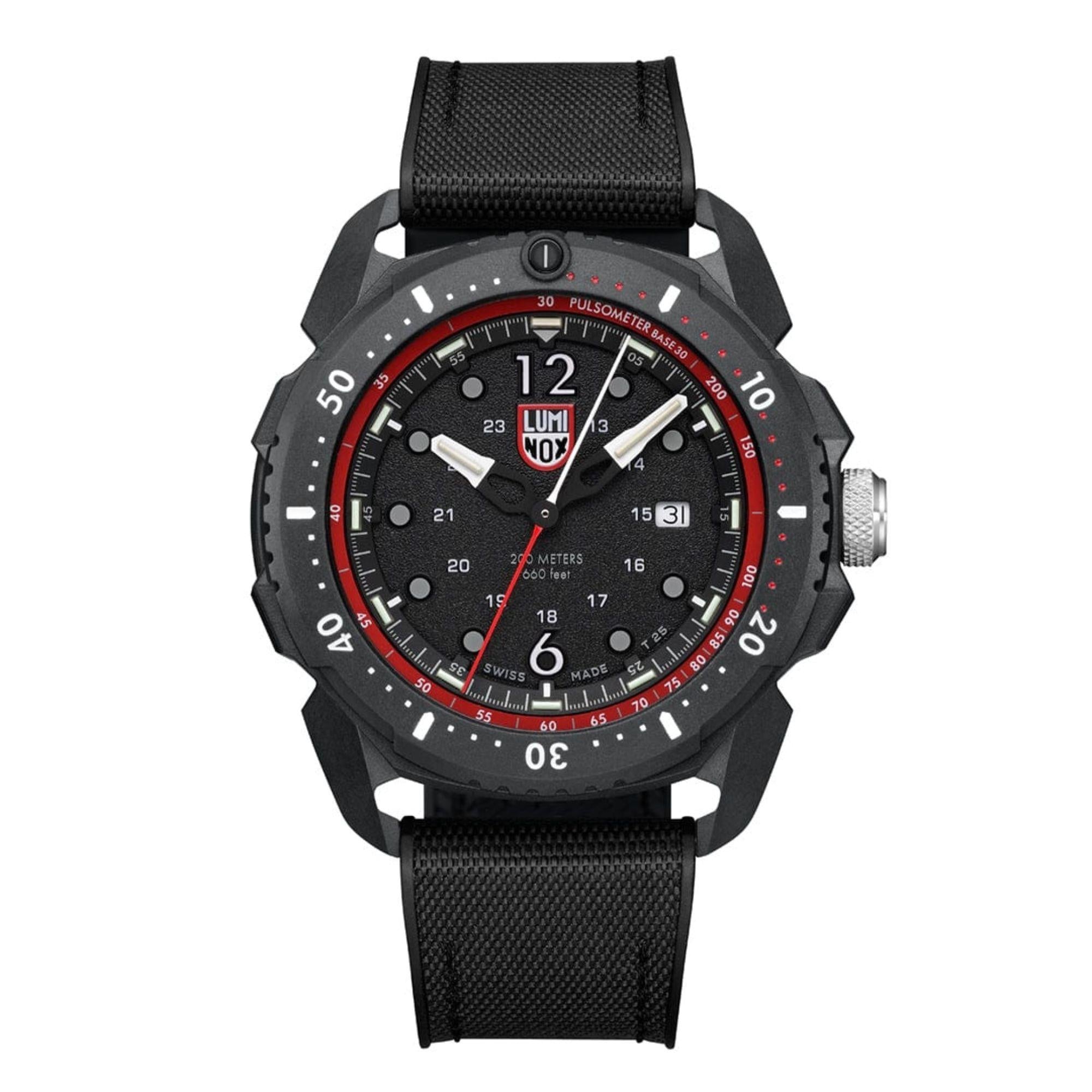 Luminox ICE SAR Arctic SERIES Black/Red Dial and Rubber Strap XL.1051