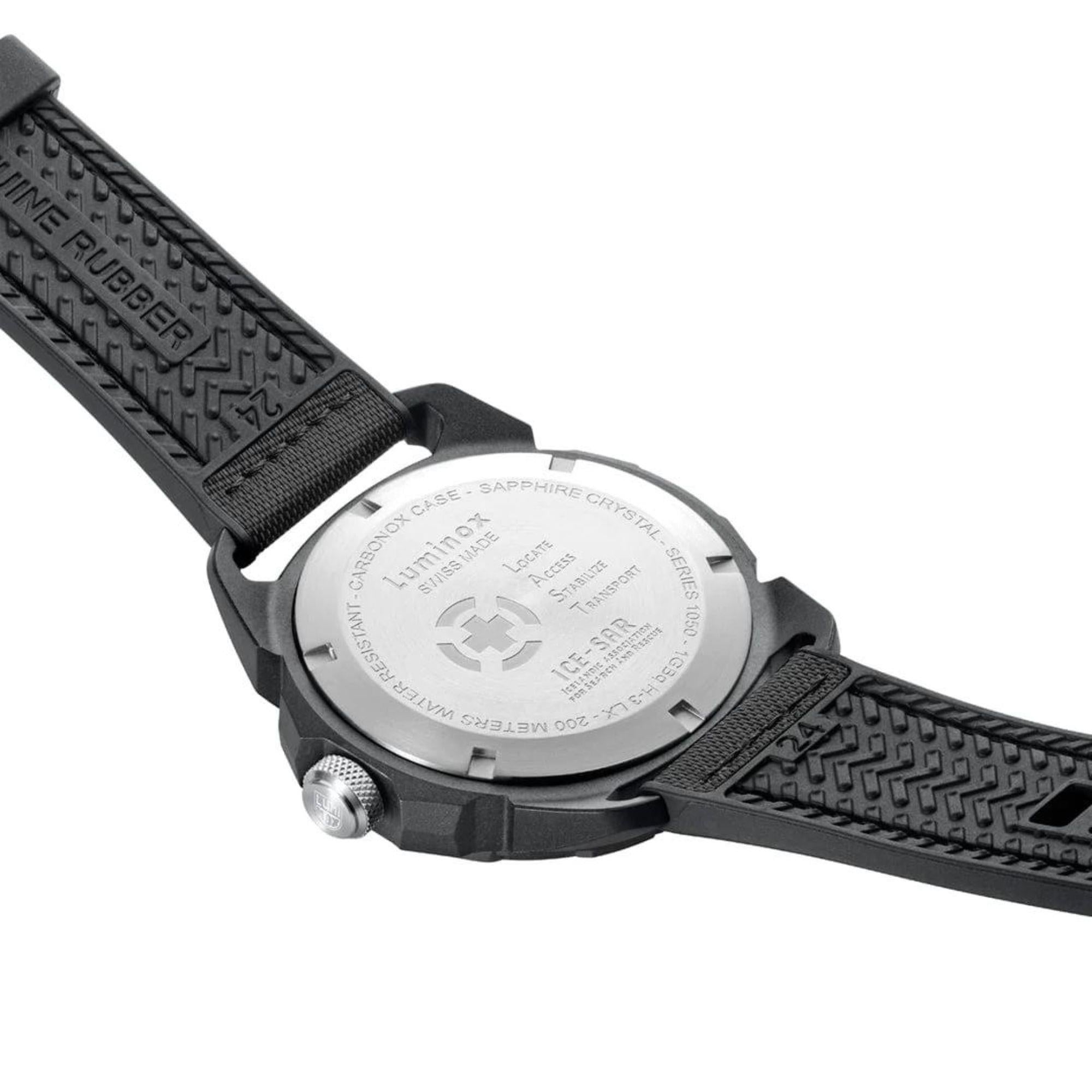 Luminox ICE SAR Arctic SERIES Black/Red Dial and Rubber Strap XL.1051