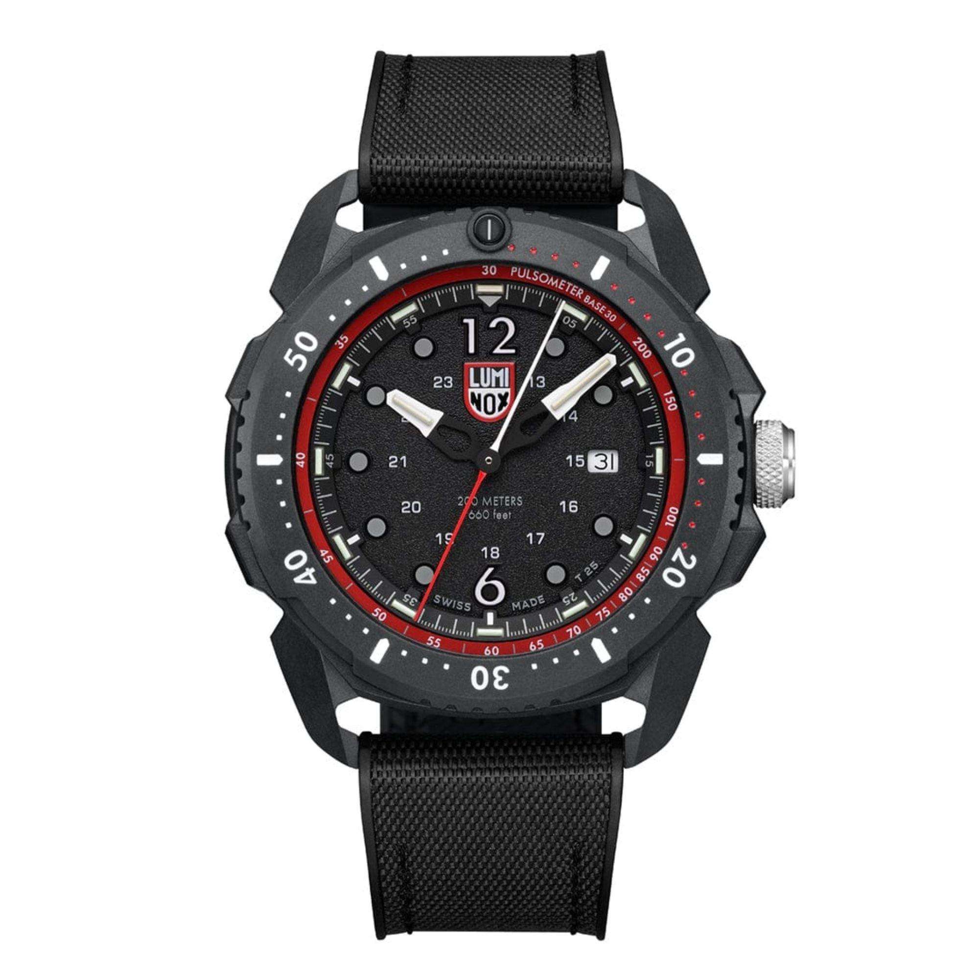 Luminox ICE SAR Arctic SERIES Black/Red Dial and Rubber Strap XL.1051