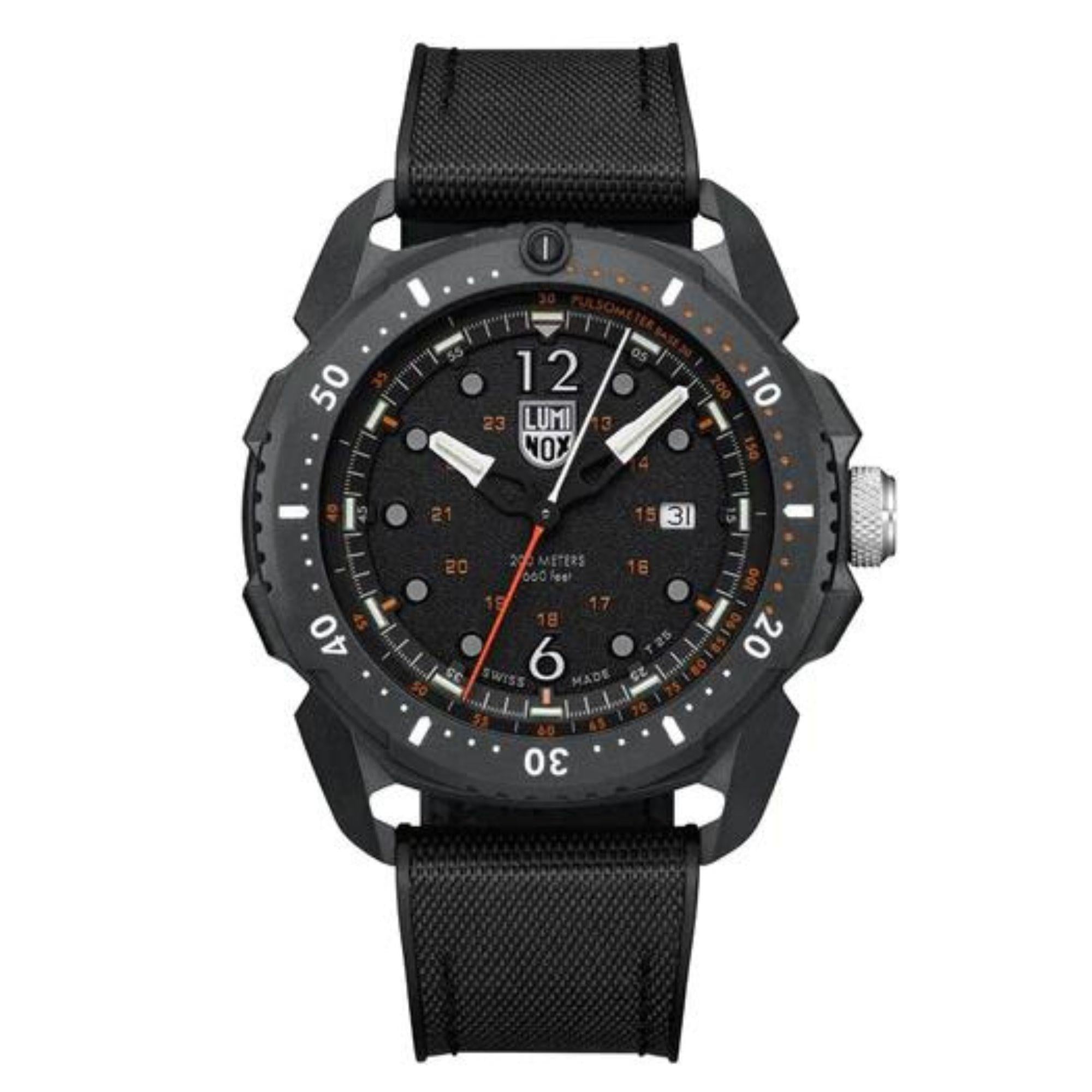 Luminox ICE SAR Arctic 1050 SERIES Black Dial with Black Rubber Strap