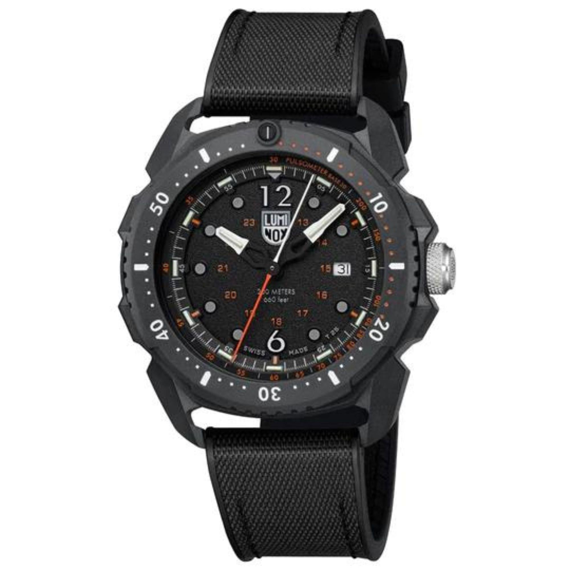 Luminox ICE SAR Arctic 1050 SERIES Black Dial with Black Rubber Strap