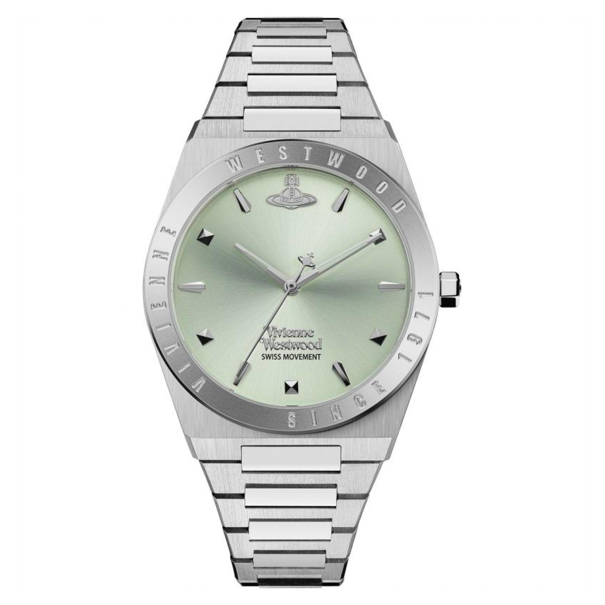 Vivienne Westwood Charterhouse Green Dial Stainless Steel Bracelet Ladies Watch VV244PGRSL