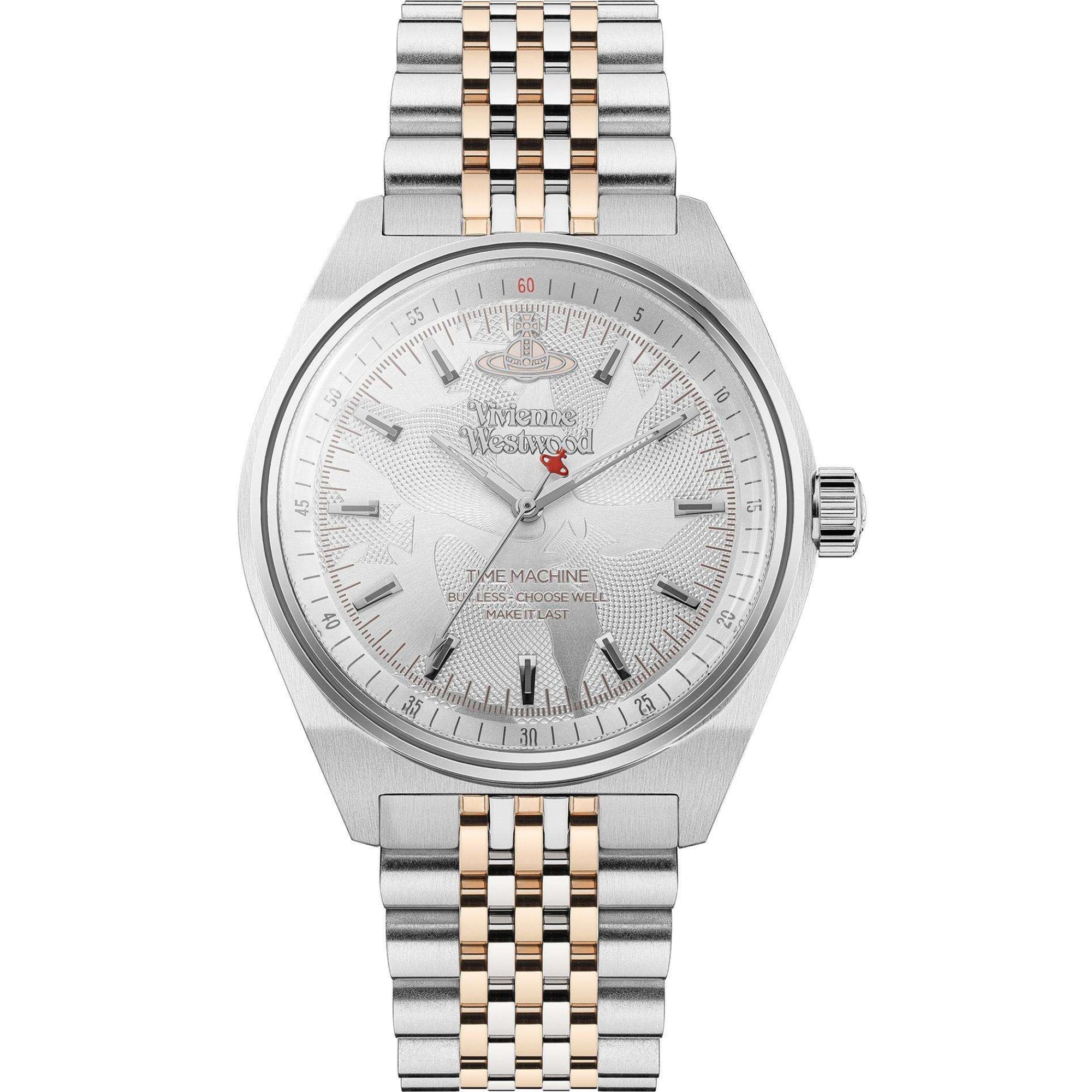 Vivienne Westwood Lady Sydenham Silver Dial Two Tone Stainless Steel Bracelet Ladies Watch VV251WSSR