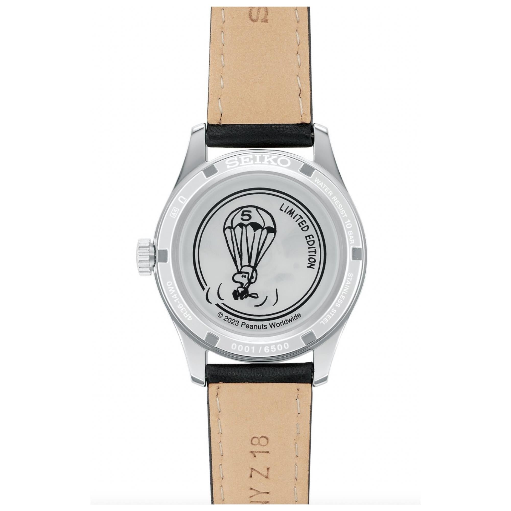 Seiko 5 Sports X Peanuts Parachute Limited Edition Automatic White Dial Watch SRPK27K1