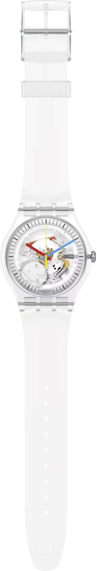 Swatch CLEARLY NEW GENT Transparent Dial Unisex Watch Watch SO29K100-S06