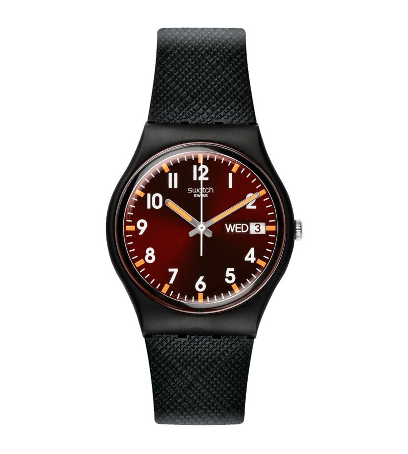 Swatch SIR RED Classic Original Gent Red Dial Unisex Watch SO28B704