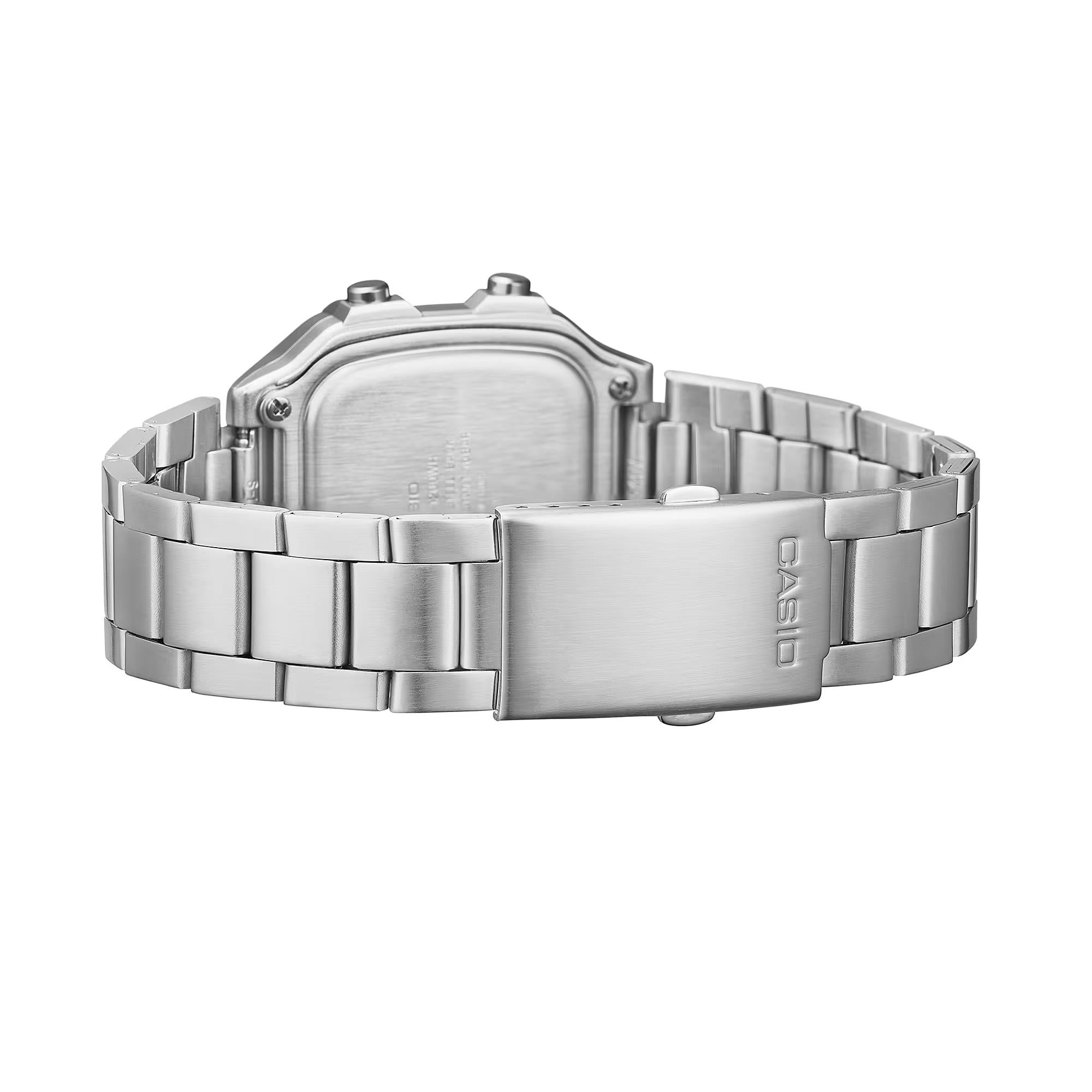 Casio Vintage World Timer Quartz Digital Steel Strap Men's Watch AE-1200WHD-1AVEF