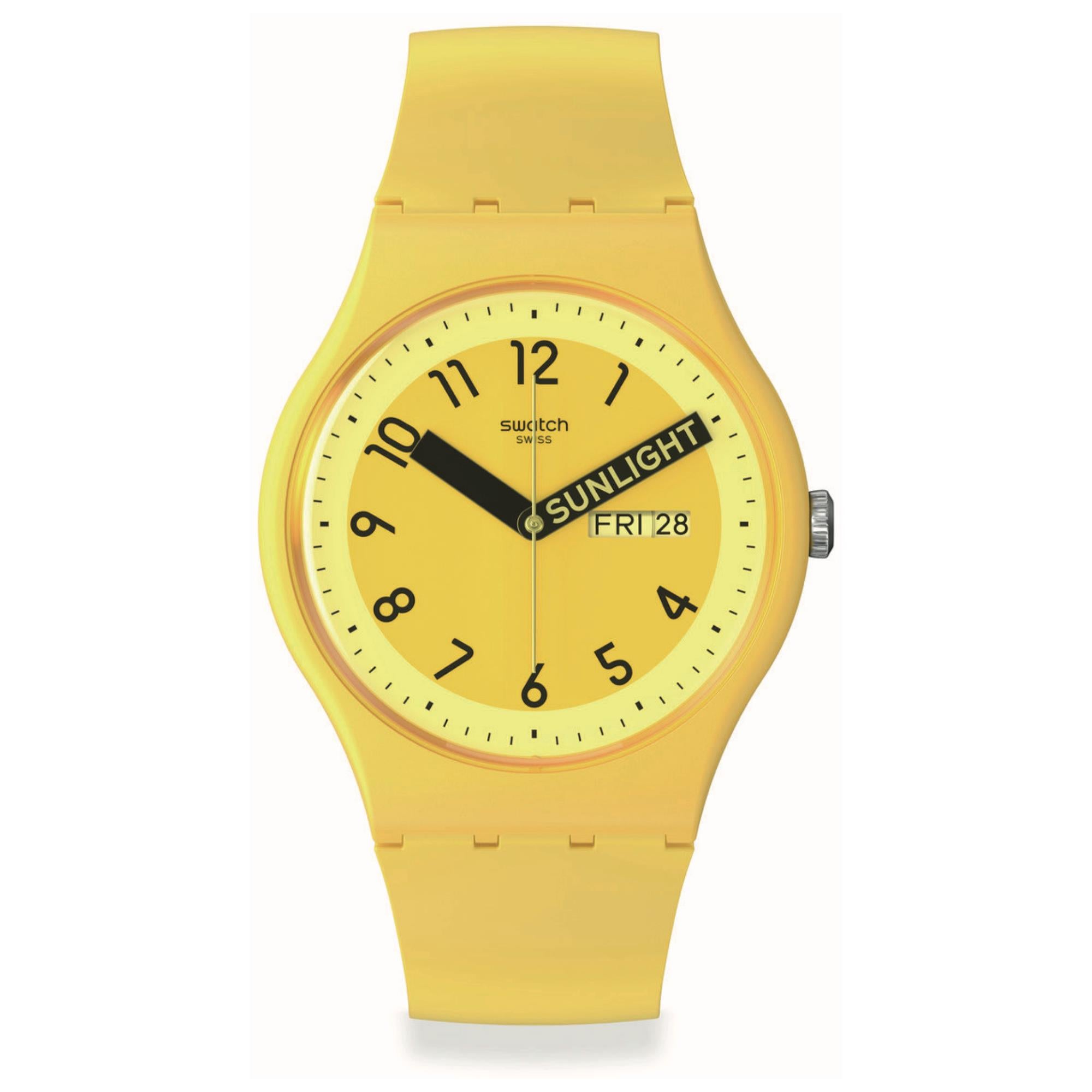 Swatch Pride 'Proudly Yellow' Quartz Yellow Dial Watch SO29J702