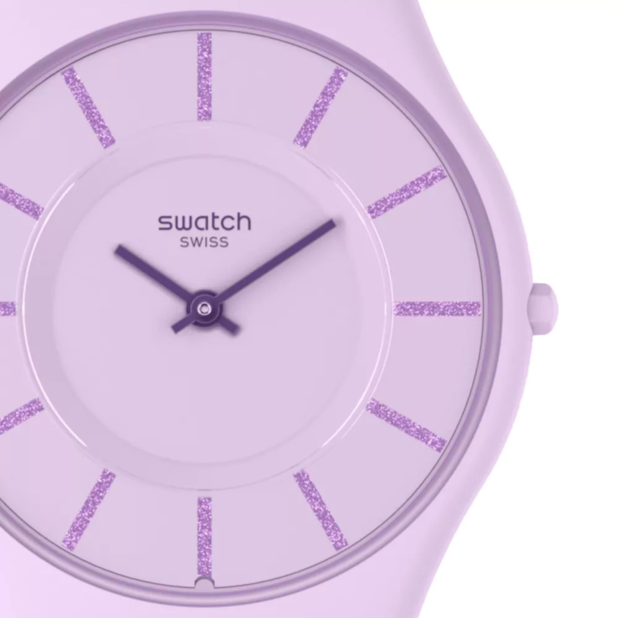 Swatch LA LA LILA Quartz Violet Ladies Watch SS08V107