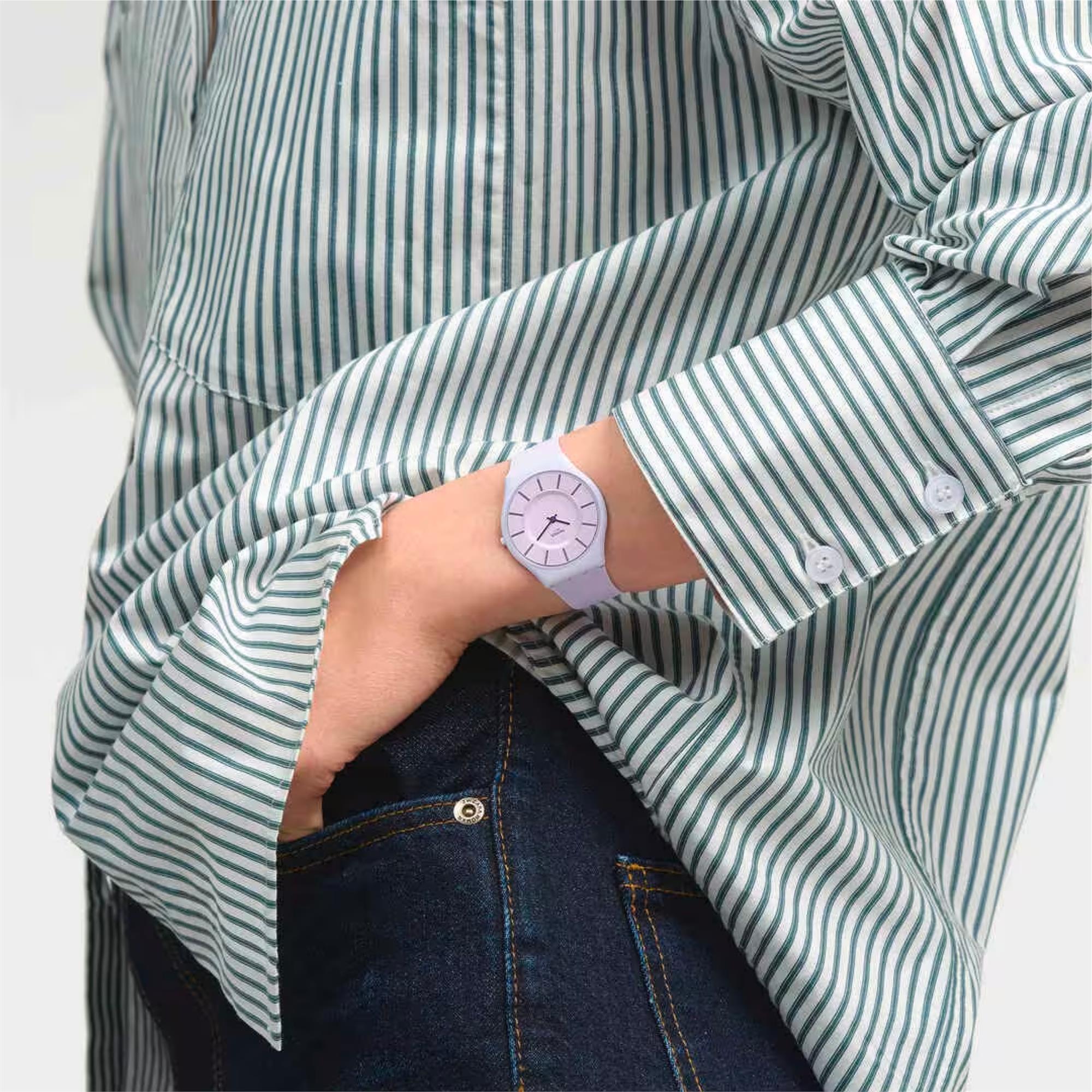 Swatch LA LA LILA Quartz Violet Ladies Watch SS08V107