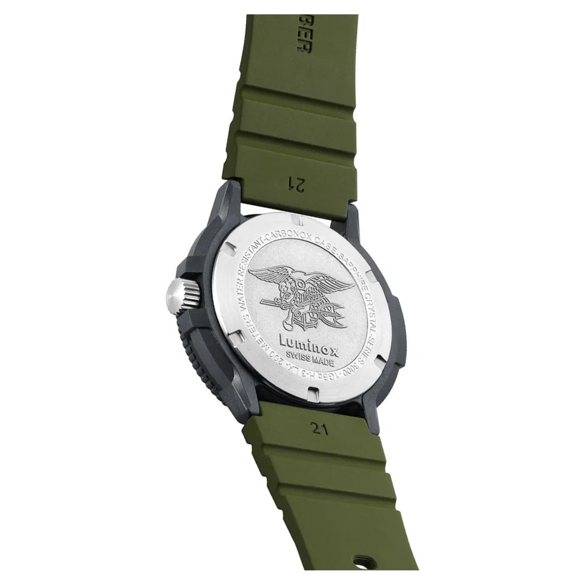 Luminox Sea Original Navy Seals 3000 Evo Series Mens Watch Green Dial XS.3013.EVO.S