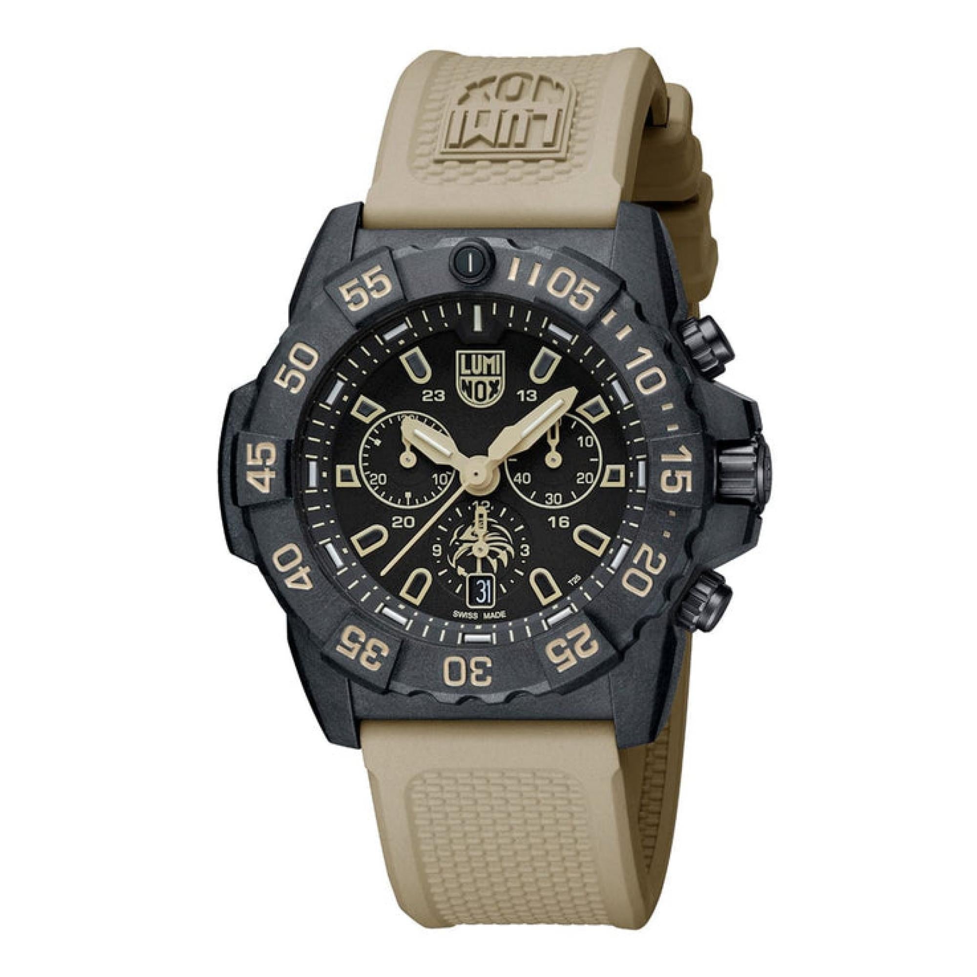 LUMINOX NAVY SEAL CHRONOGRAPH 3580 SERIES BLACK DIAL MENS WATCH XS.3590.NSF.SET