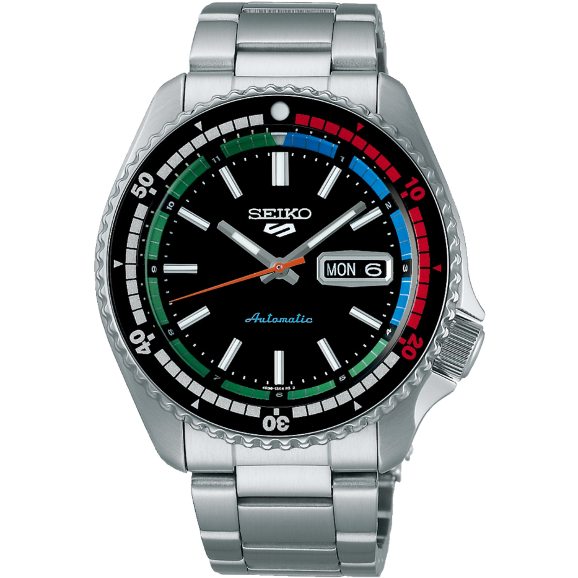 Seiko 5 Sports The New Regatta Retro Colour Collection Automatic Multicoloured Dial Men's Watch SRPK13K1
