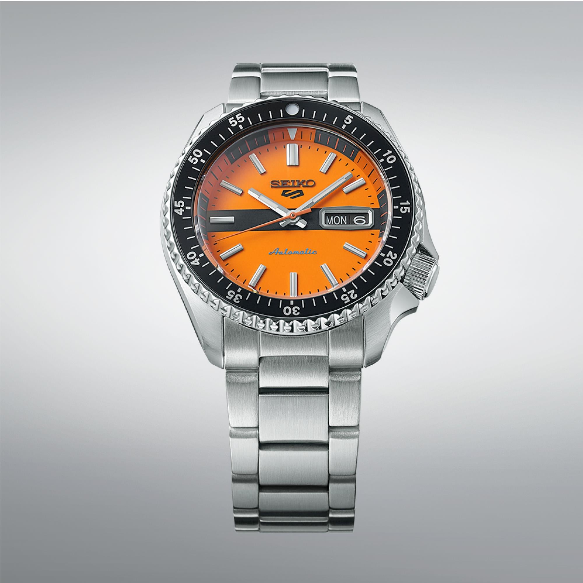 Seiko 5 Sports Automatic Orange Dial Men's Watch SRPK11K1