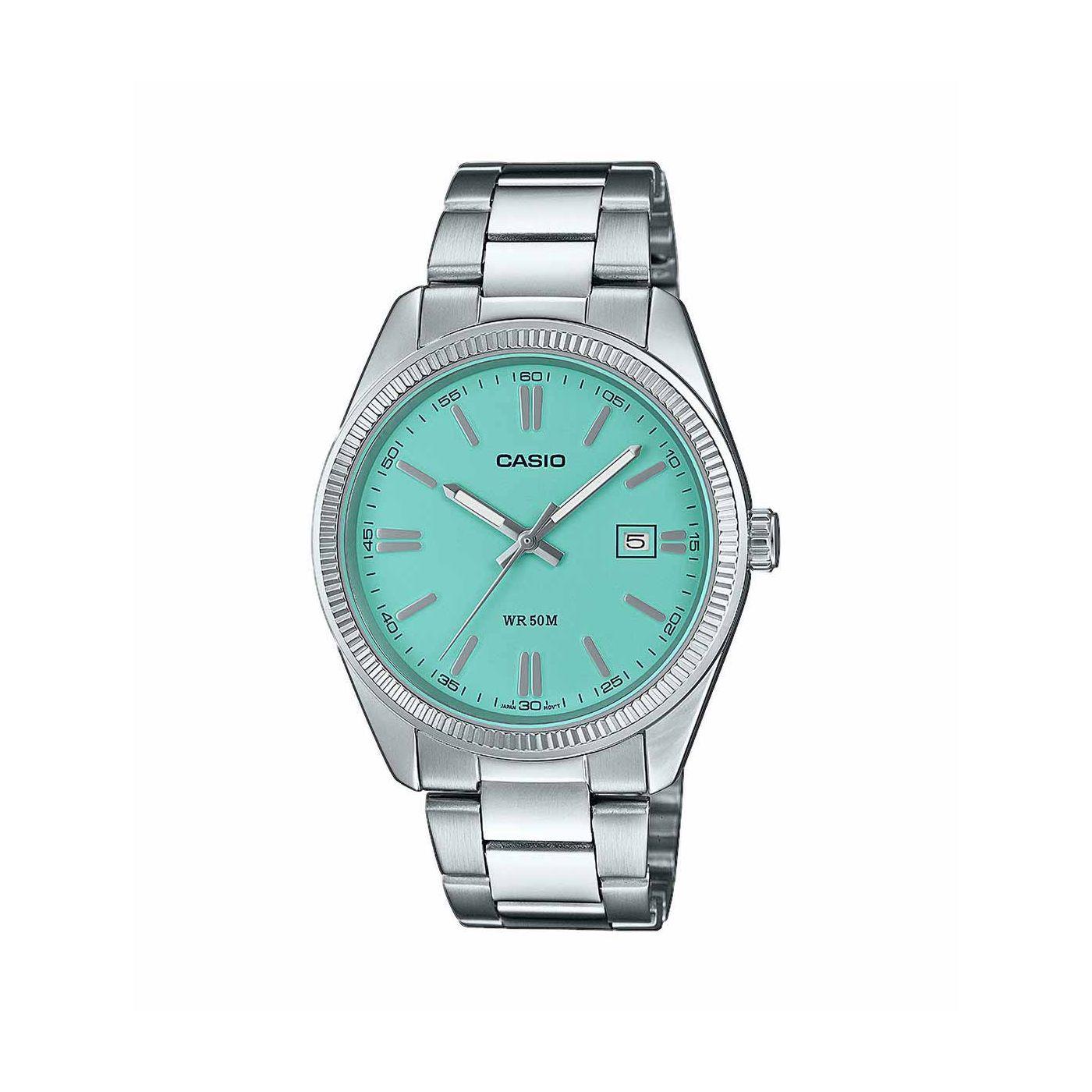 Casio Core Collection Quartz Tiffany Blue Stainless Steel Bracelet Watch MTP-1302PD-2A2VEF