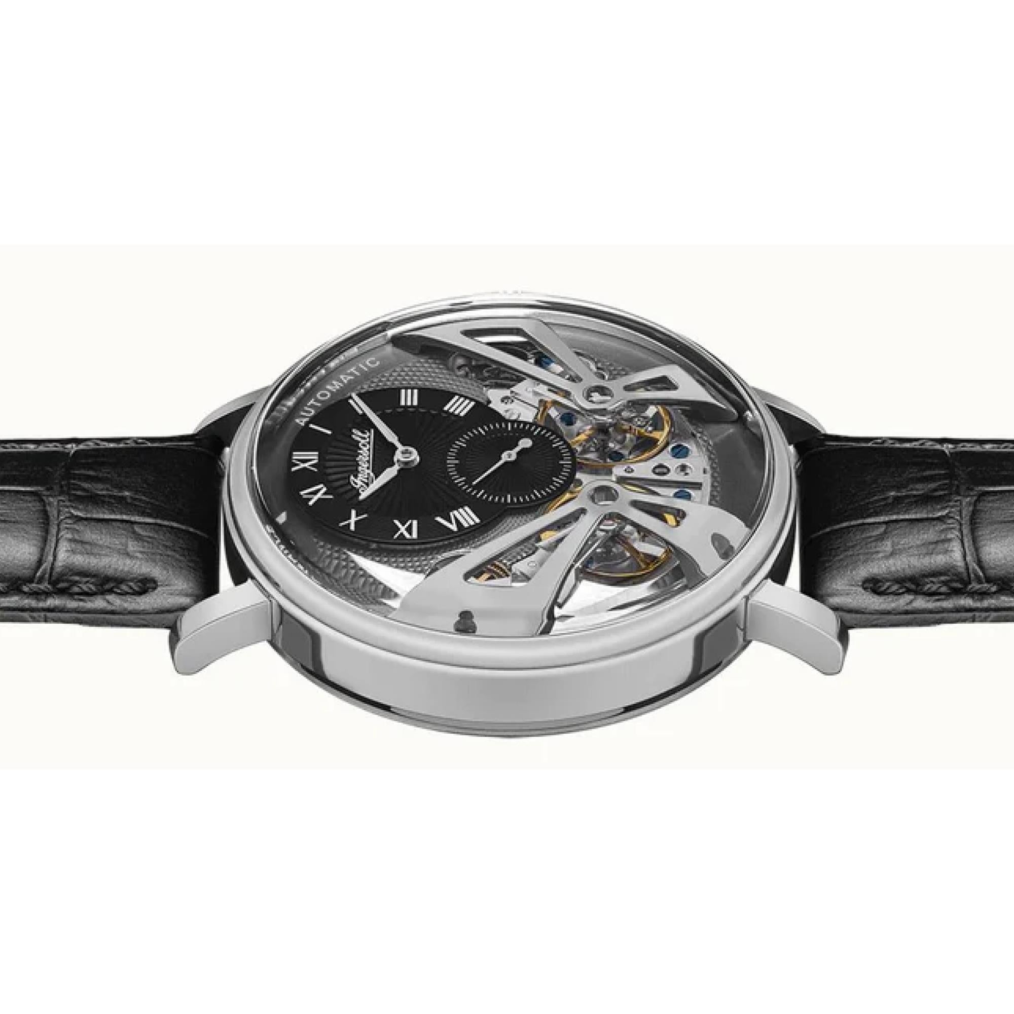 Ingersoll The Tennessee 1892 Automatic Men's Watch Grey Dial Black Leather Strap I13103