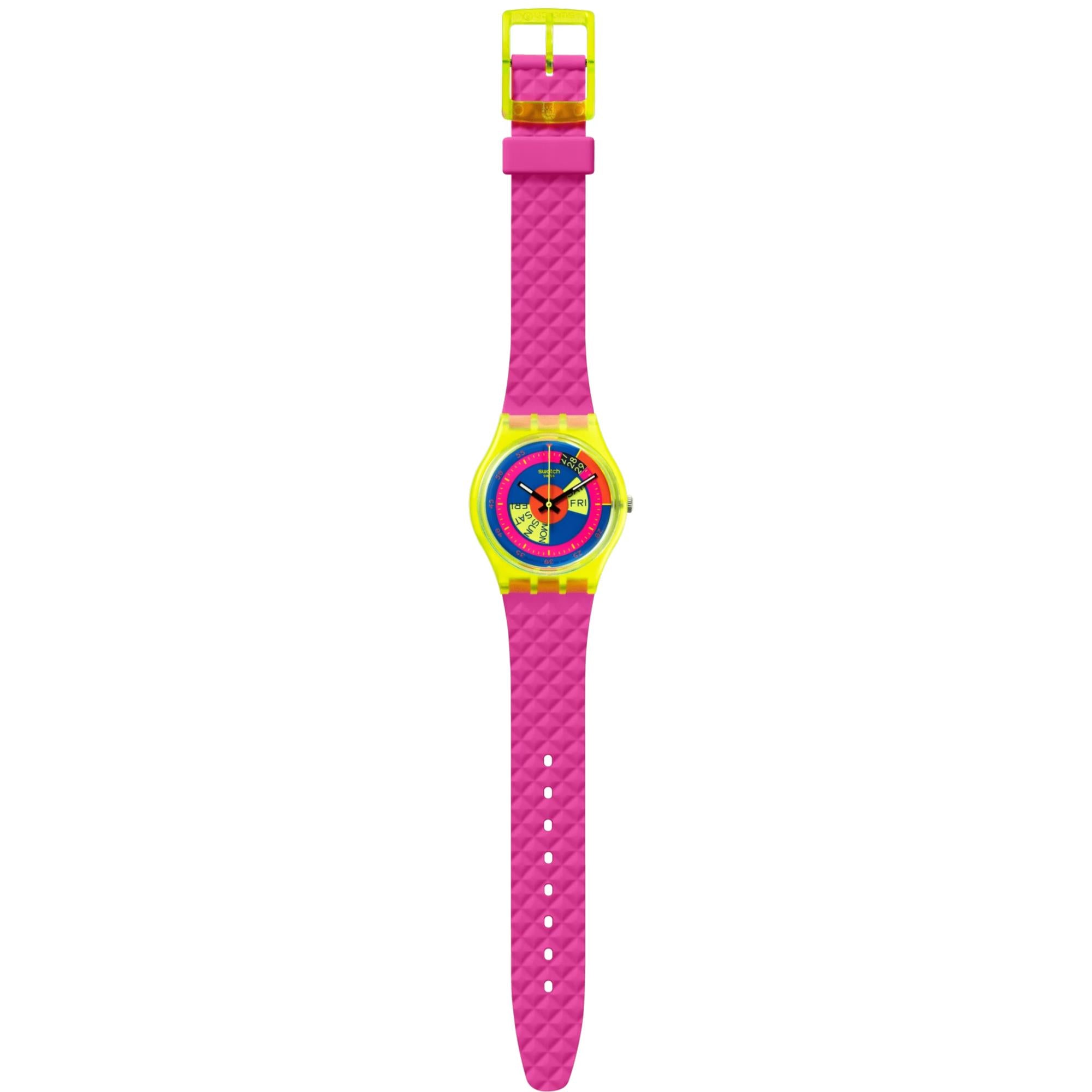 Swatch Shades of Neon Ladies Watch SO28J700