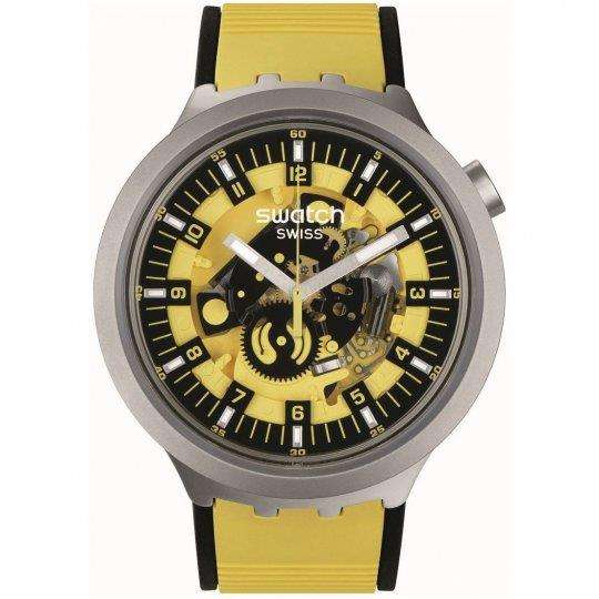 Swatch BOLDEN YELLOW Big Bold Yellow Dial Men's Watch SB07S109