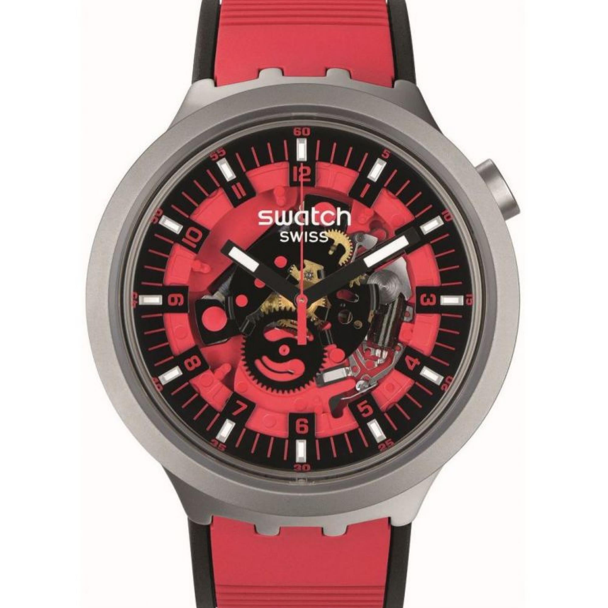 Swatch RED JUICY Big Bold Red Dial Unisex Watch SB07S110