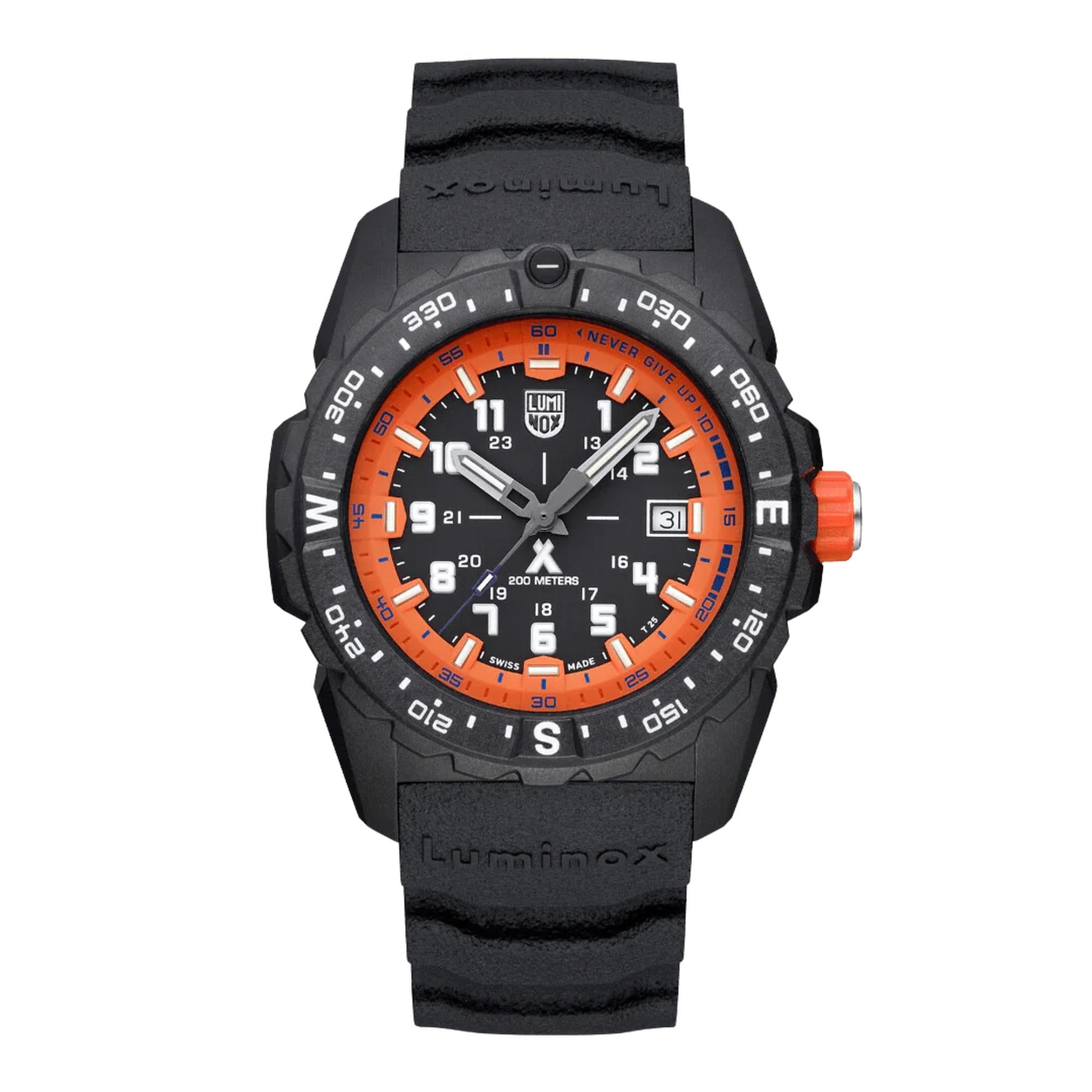 Luminox Bear Grylls Survival Quartz Black Dial Black Silicone Strap Men's Watch XB.3739