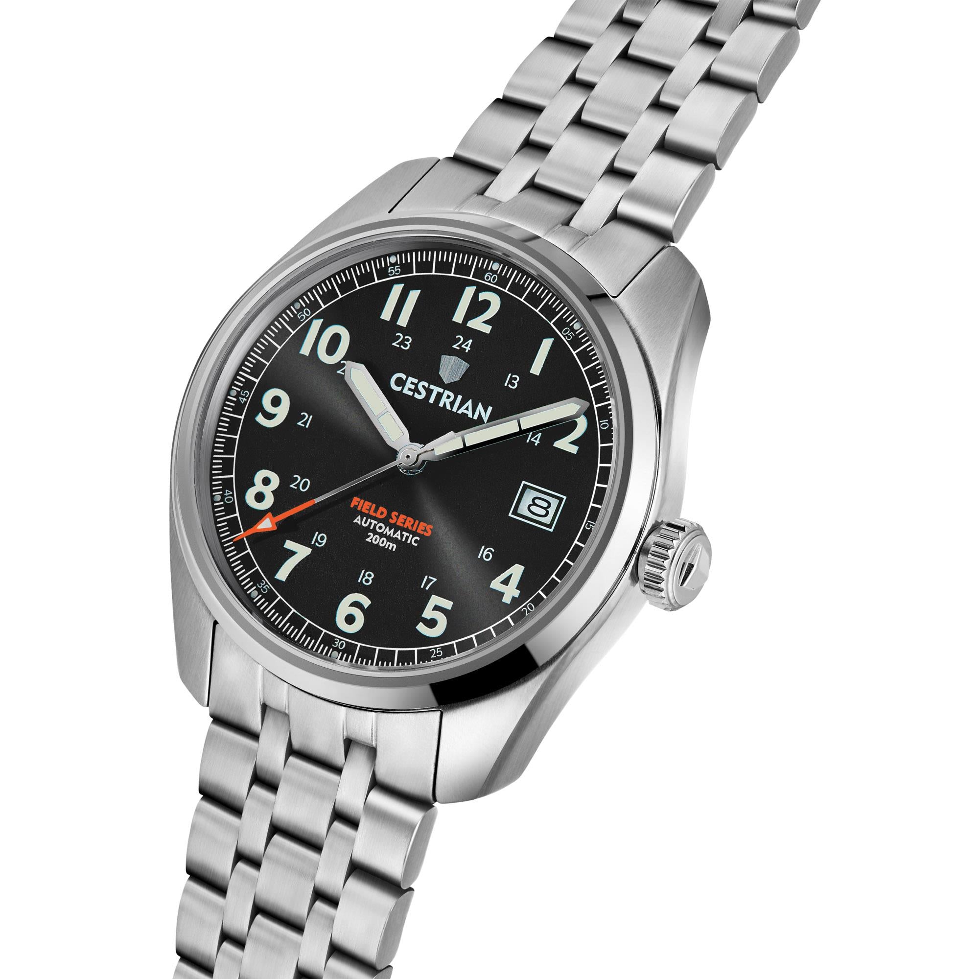 Cestrian Field Series Automatic Grey Dial Stainless Steel Men's Watch CF921B0660