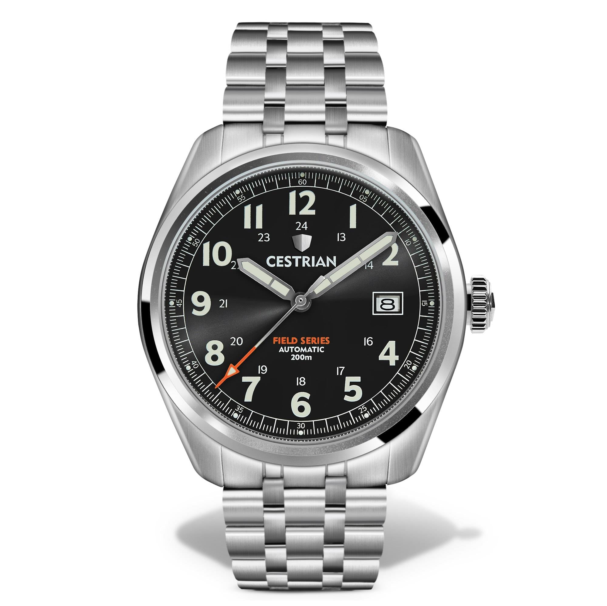 Cestrian Field Series Automatic Grey Dial Stainless Steel Men's Watch CF921B0660