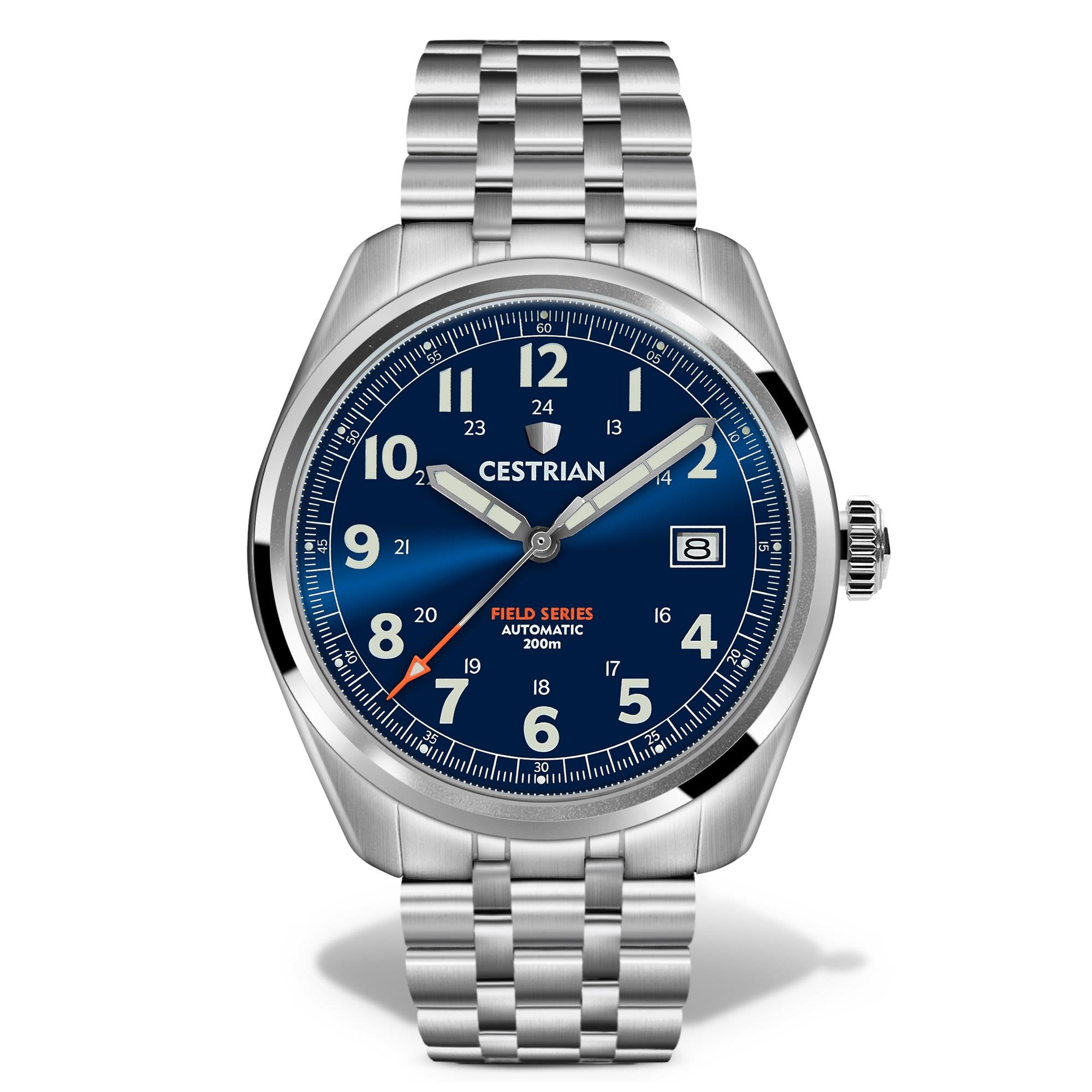 Cestrian Field Series Automatic Blue Dial Stainless Steel Men's Watch CF221B0660
