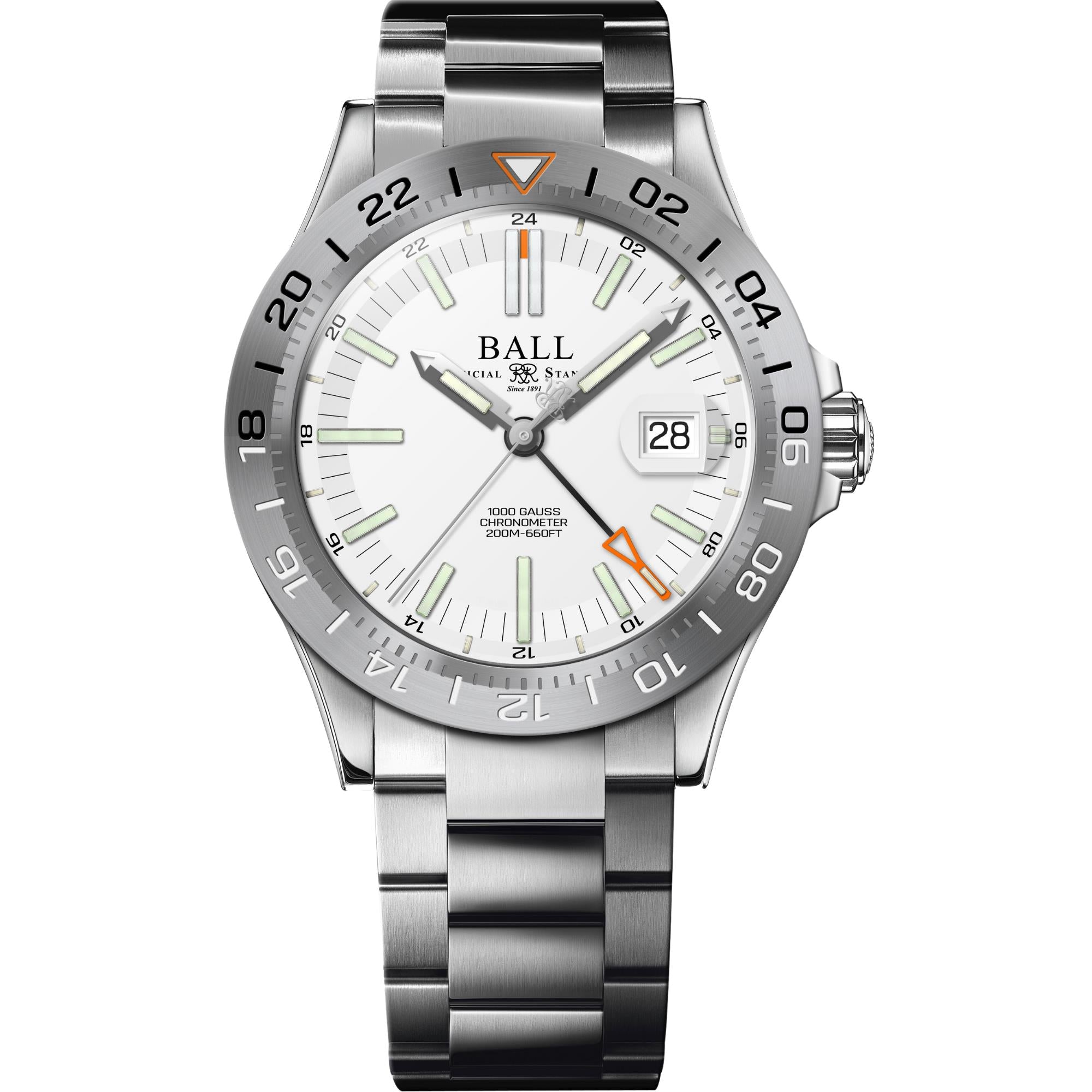 Ball Engineer III Outlier Automatic White Dial Stainless Steel Bracelet Men’s Watch DG9000B-S1C-WH