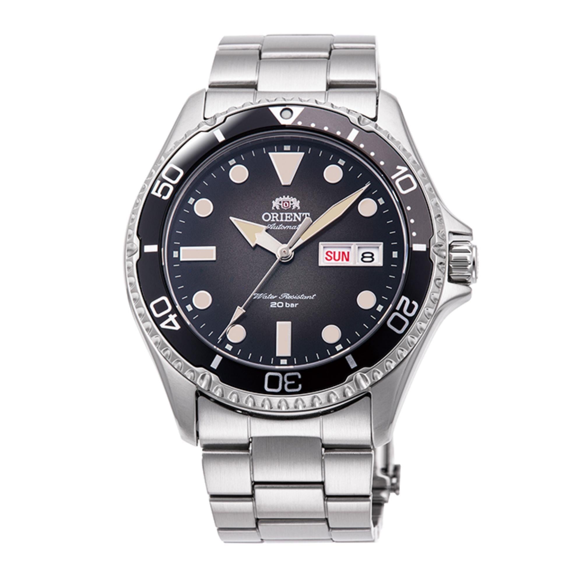Orient Mako 42mm Grey Dial Steel Mens Automatic Watch RA-AA0810N19B