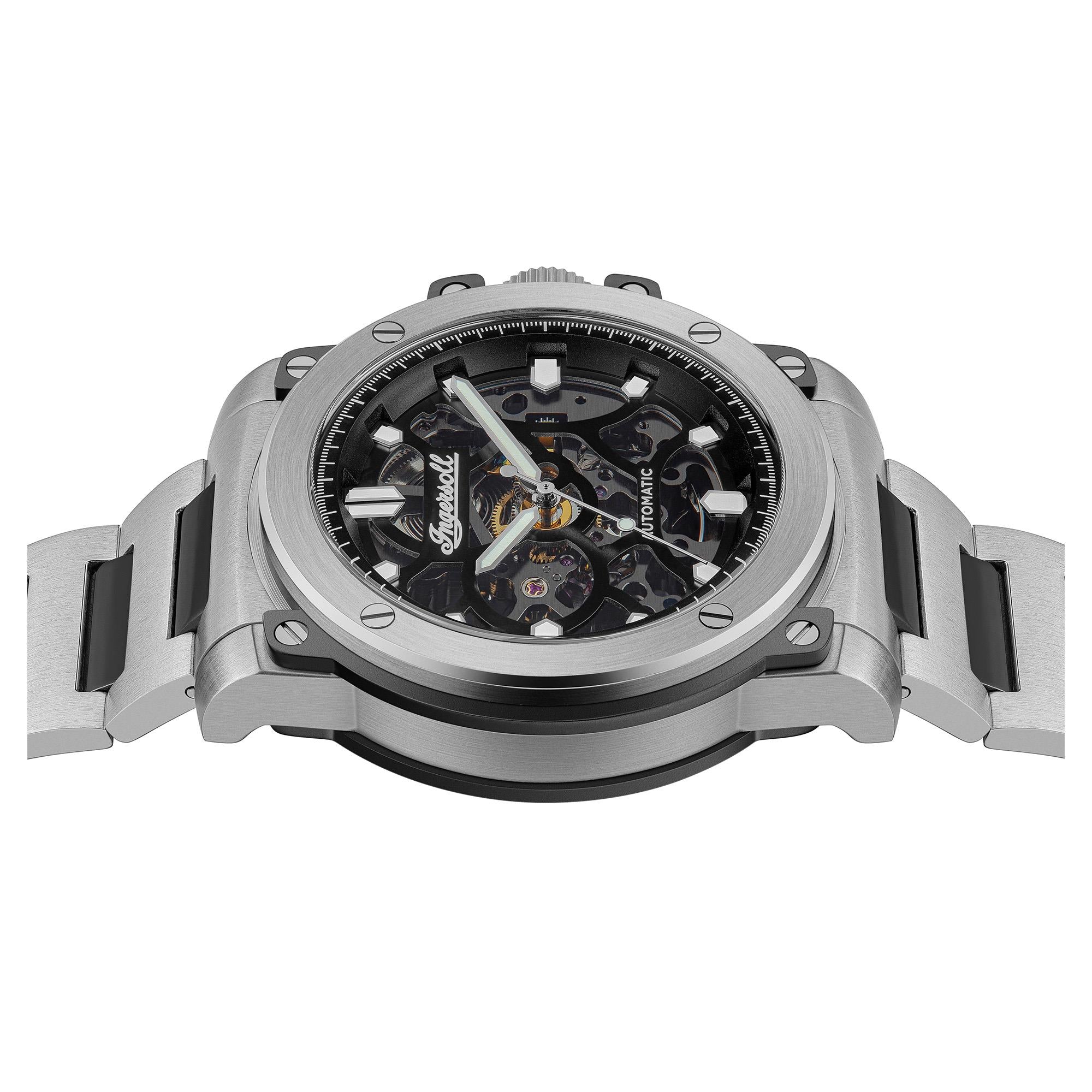 Ingersoll 1892 The Freestyle Automatic Black Dial Two-Tone Stainless Steel Bracelet Men's Watch I14403