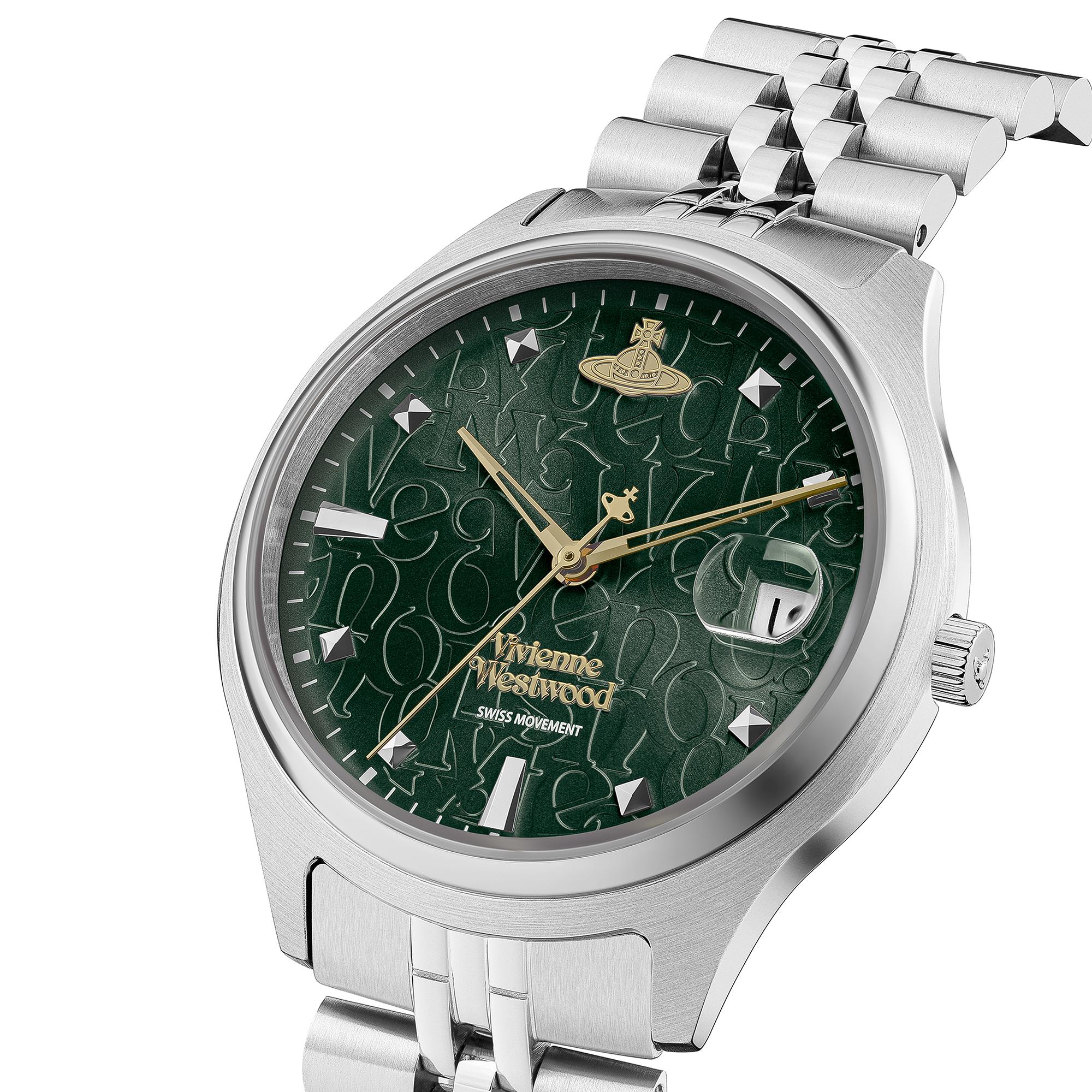 Vivienne Westwood Camberwell Quartz Green Dial Stainless Steel Bracelet Ladies Watch VV261GRSL