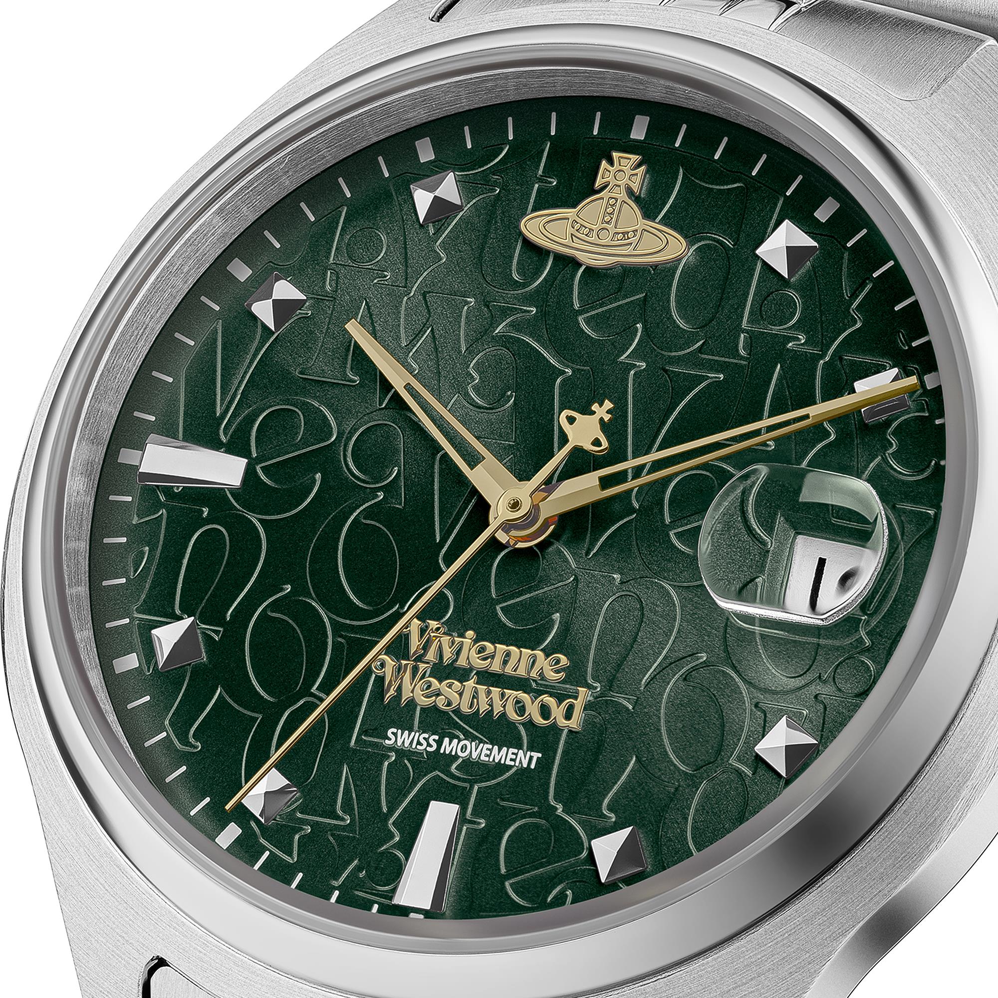 Vivienne Westwood Camberwell Quartz Green Dial Stainless Steel Bracelet Ladies Watch VV261GRSL