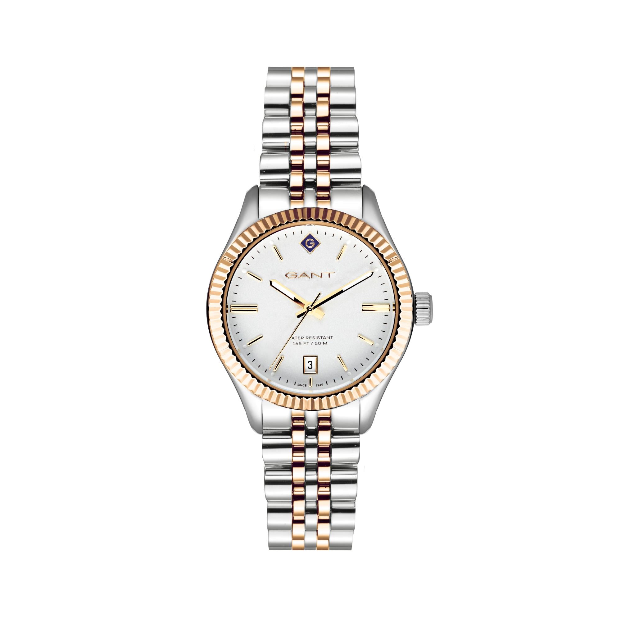 Gant Sussex Quartz Silver Dial Two-Tone Steel Bracelet Ladies Watch G136009