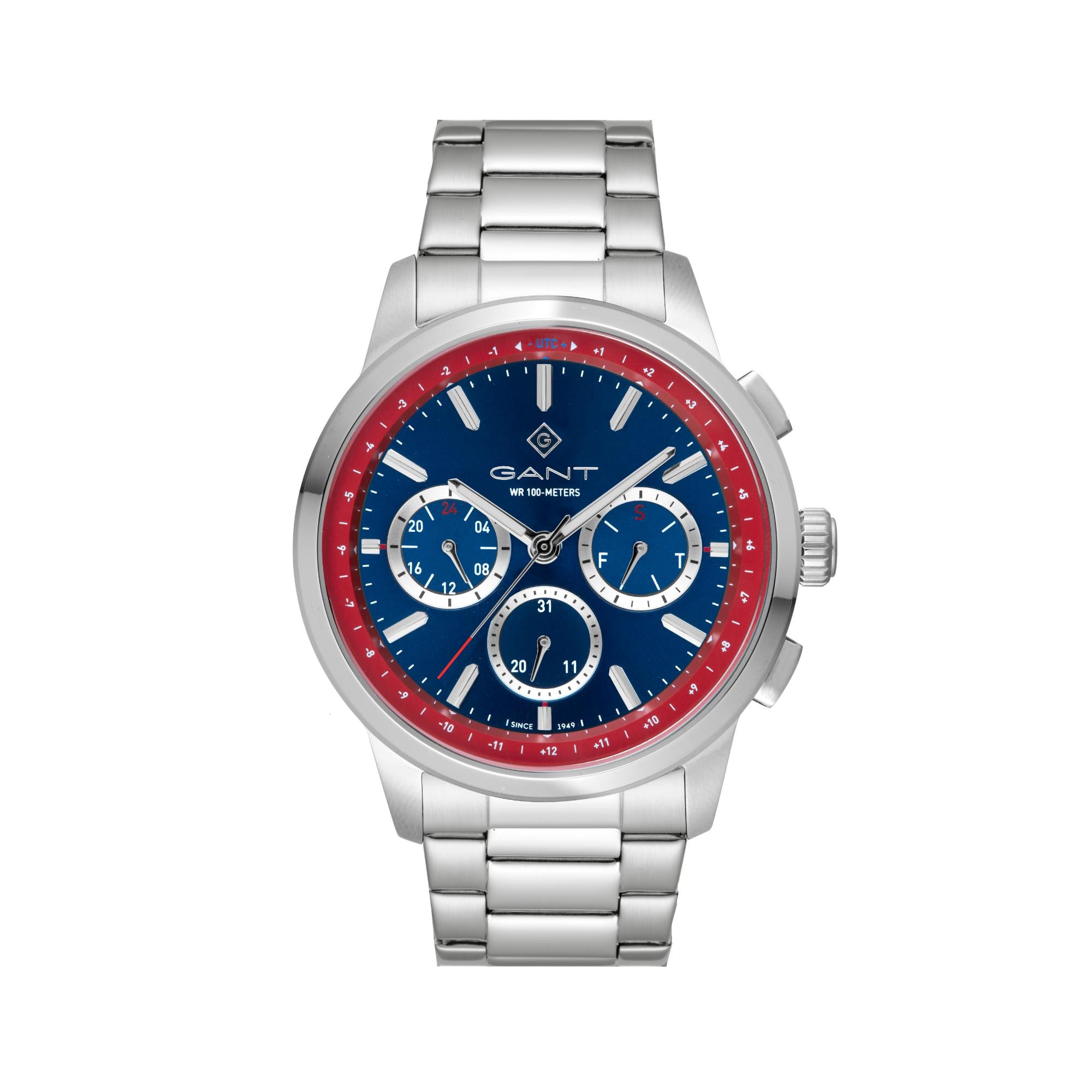 Gant Middletown Quartz Blue Chronograph Dial Steel Bracelet Men's Watch G154018