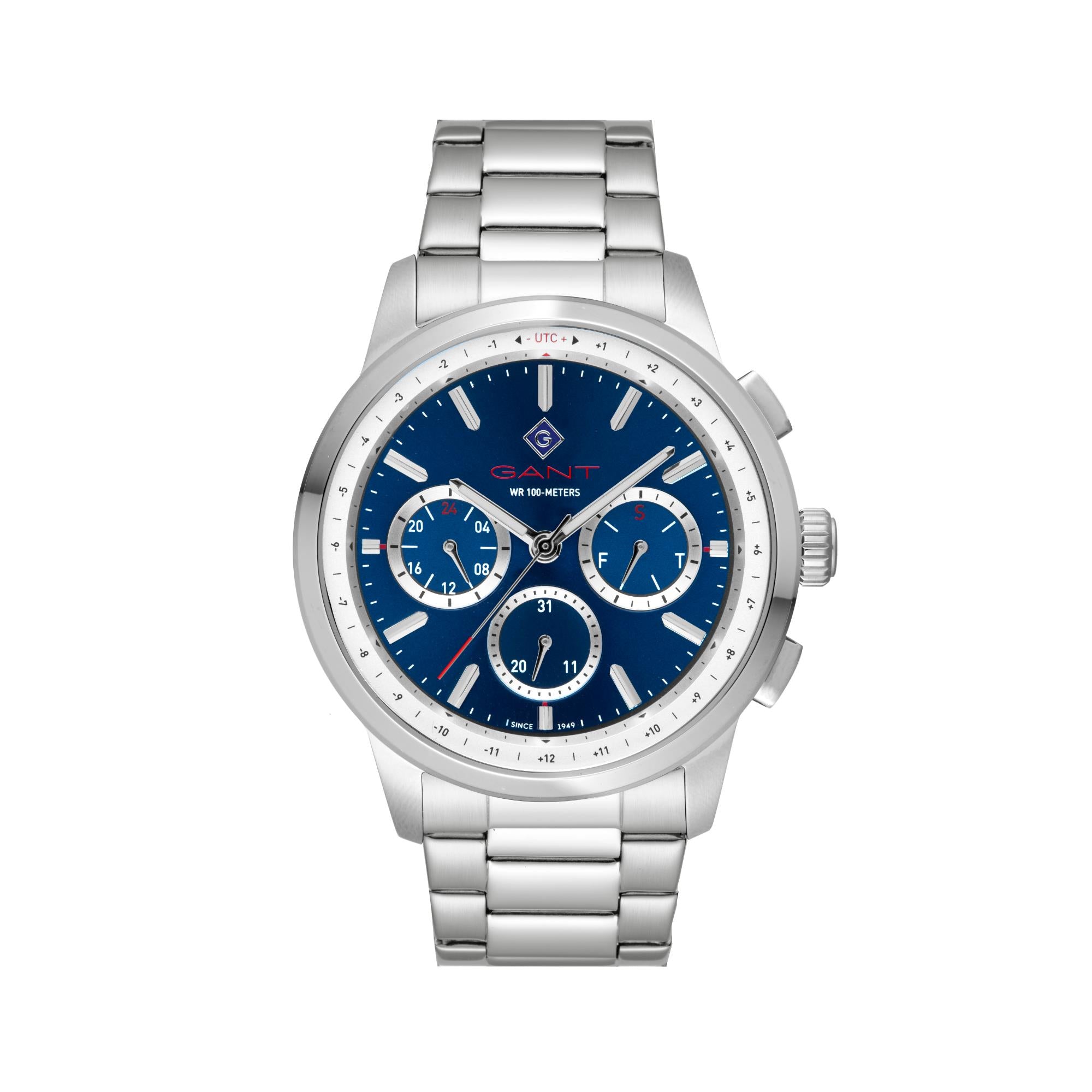 Gant Middletown Quartz Blue Chronograph Dial Steel Bracelet Men's Watch G154019