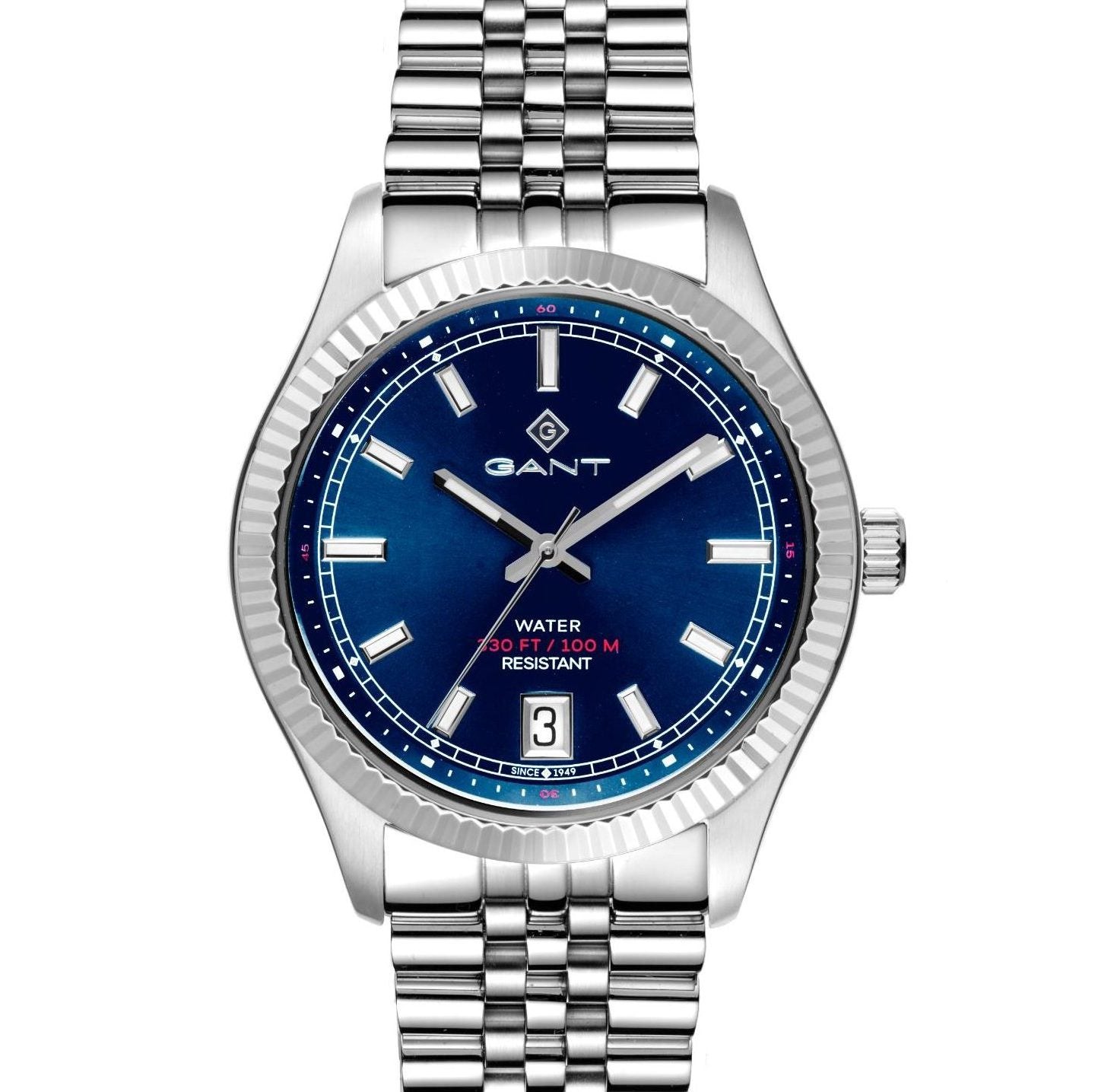 Gant Sussex 44 Quartz Blue Dial Steel Bracelet Men's Watch G166003