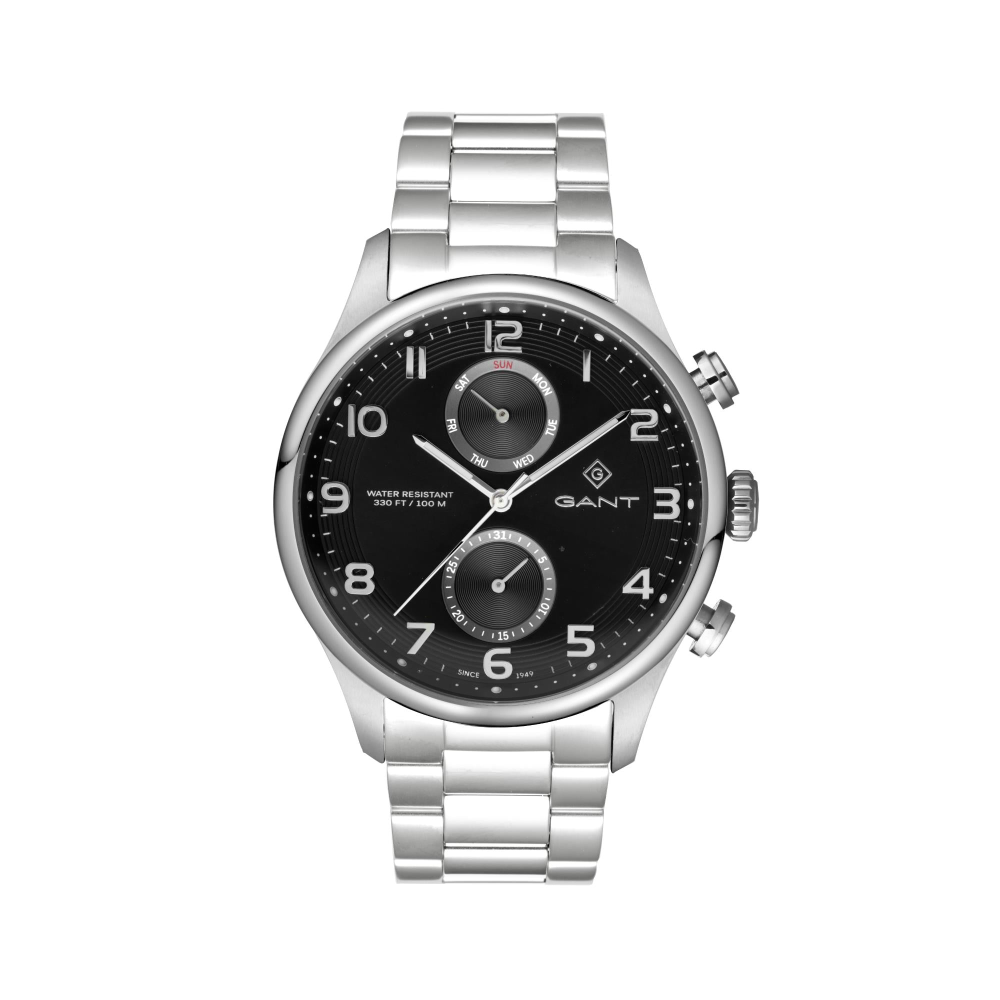 Gant Southampton Quartz Black Chronograph Dial Steel Bracelet Men's Watch G175006