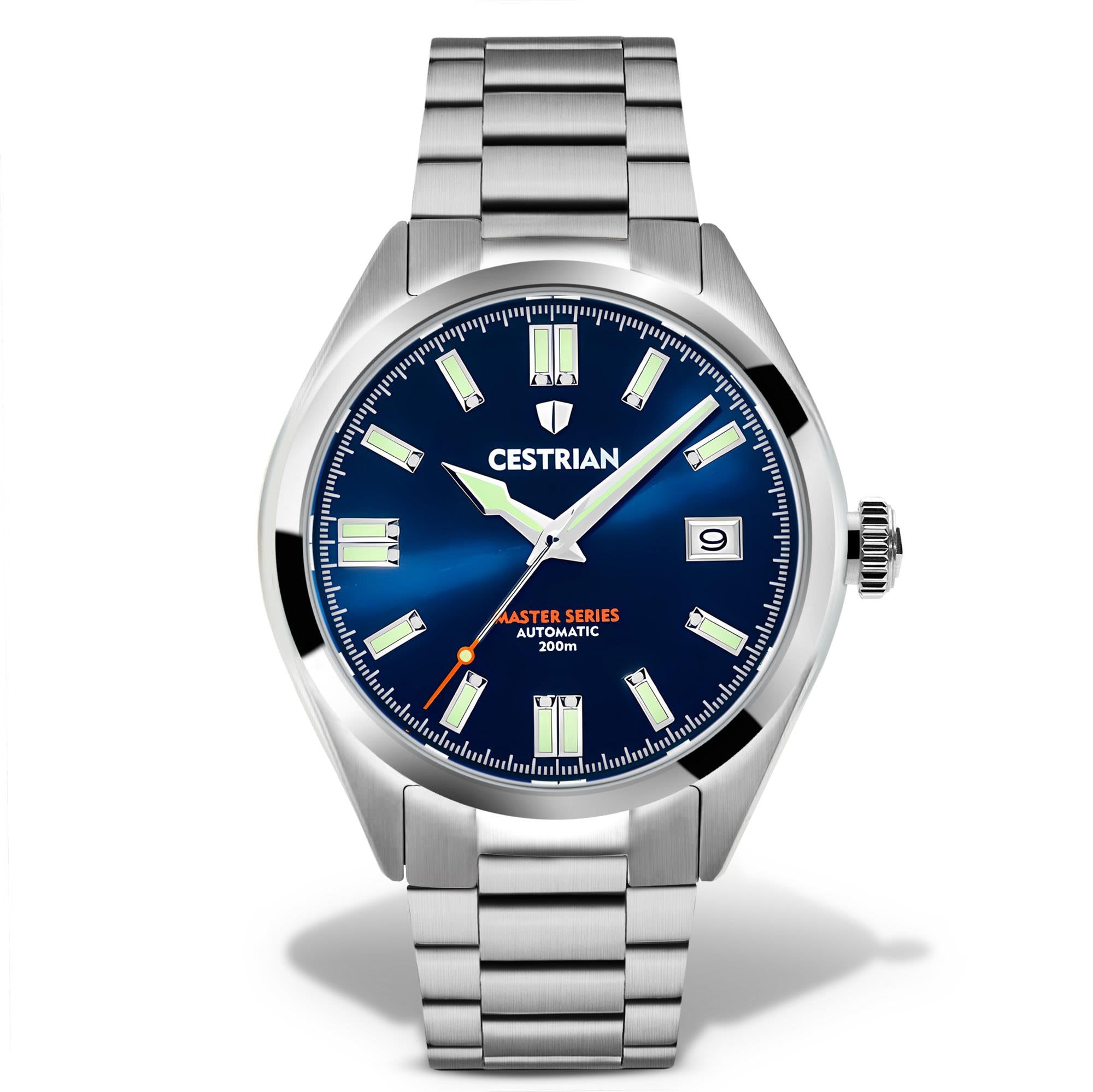 Cestrian Master Series Blue Dial Steel Bracelet Automatic Men's Watch CM211B0660V1